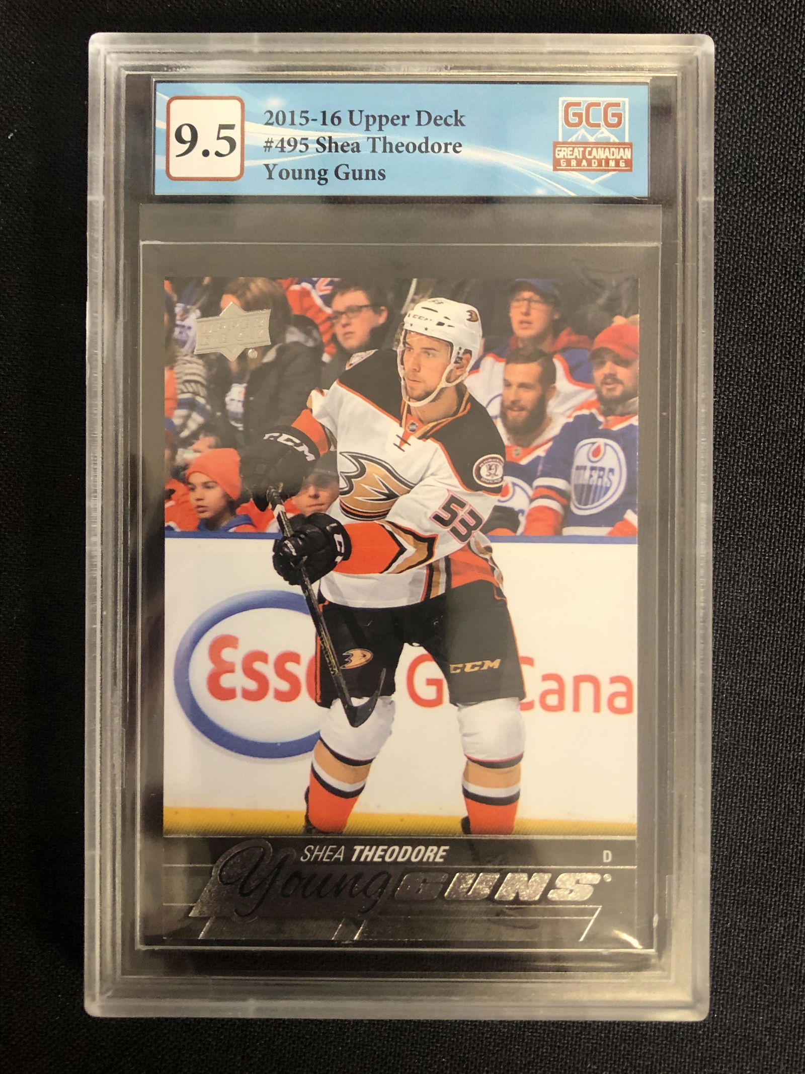 2015-16 UPPER DECK NO. 495 SHEA THEODORE YOUNG GUNS (GCG 9.5) (1 of 2)