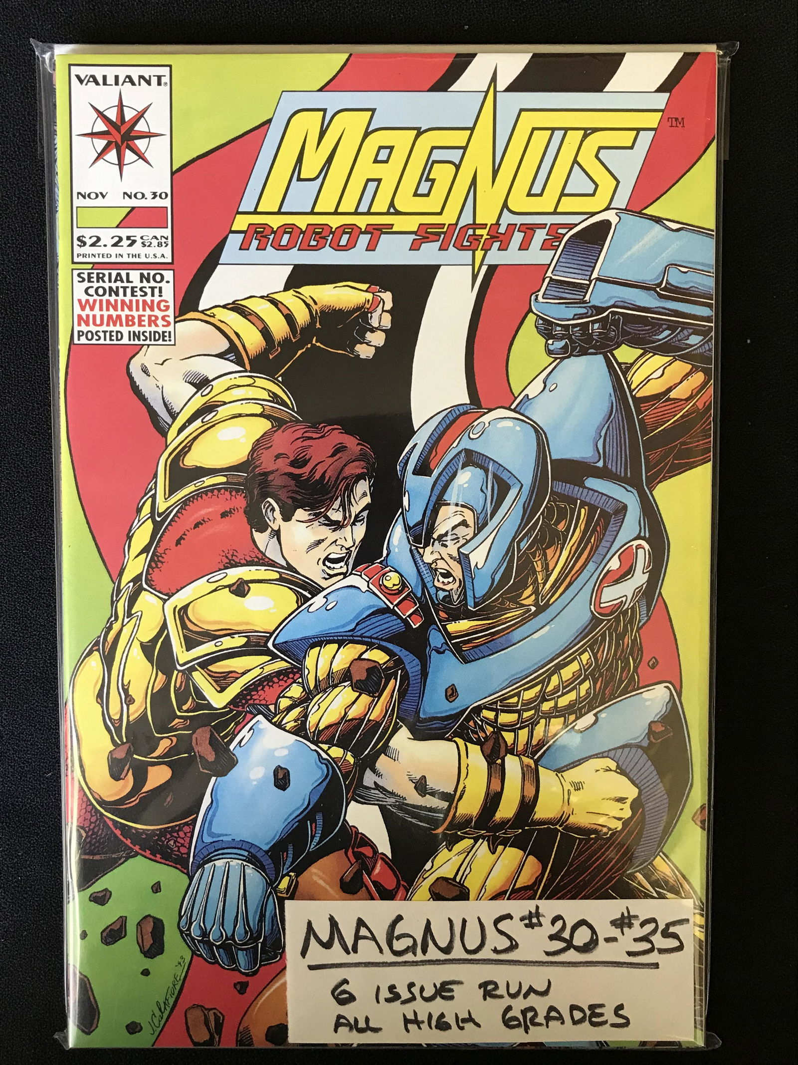 MAGNUS NO. 30-35 6 ISSUE RUN (VALIANT COMICS) (1 of 1)