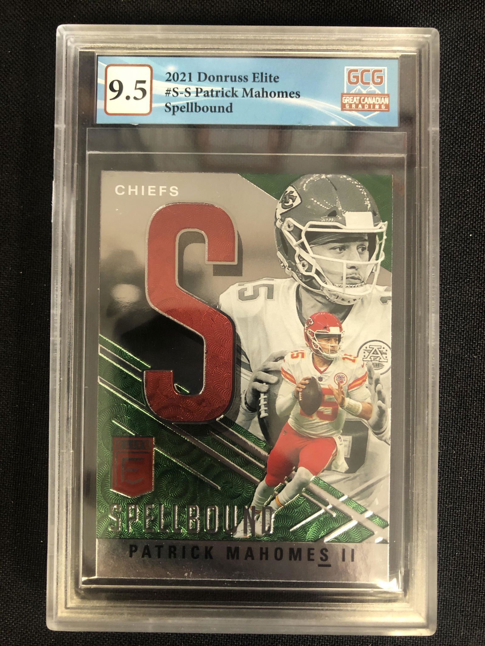 2021 DONRUSS ELITE NO. S-S PATRICK MAHOMES (GCG 9.5) (1 of 2)