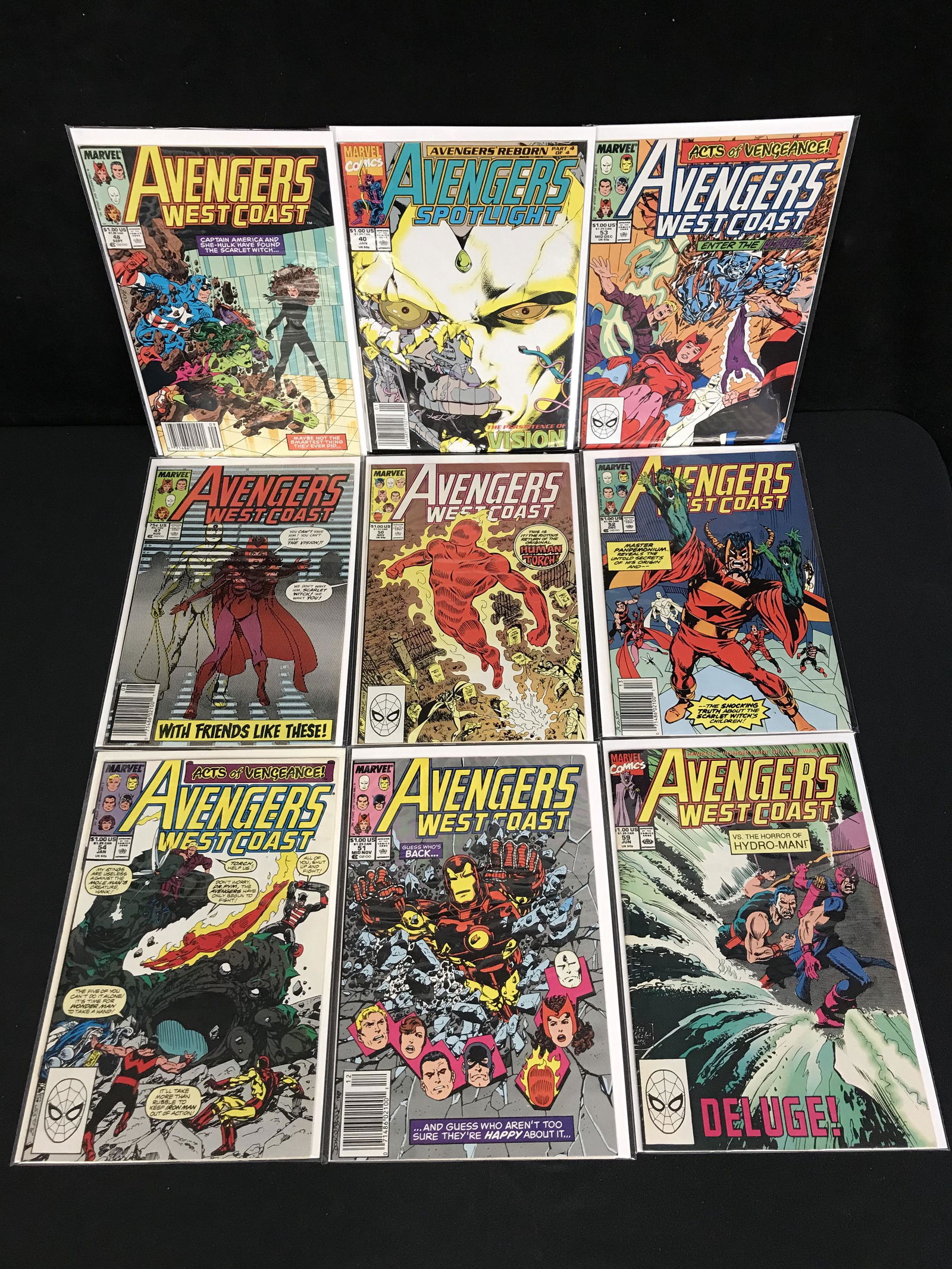 AVENGERS WESTCOAST ASSORTED COMIC BOOK LOT (1 of 1)