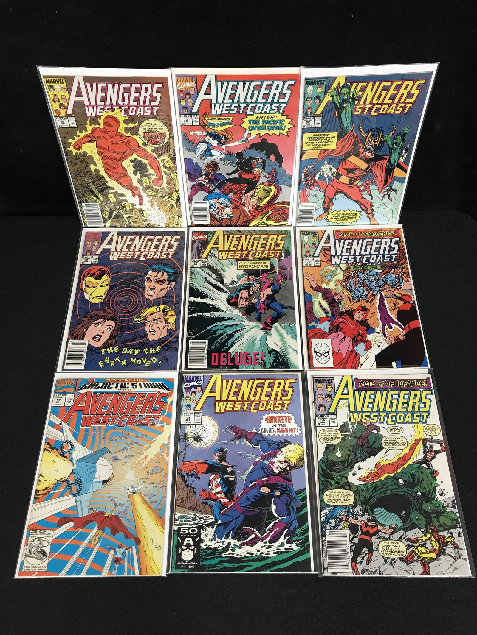 AVENGERS WESTCOAST ASSORTED COMIC BOOK LOT (1 of 1)