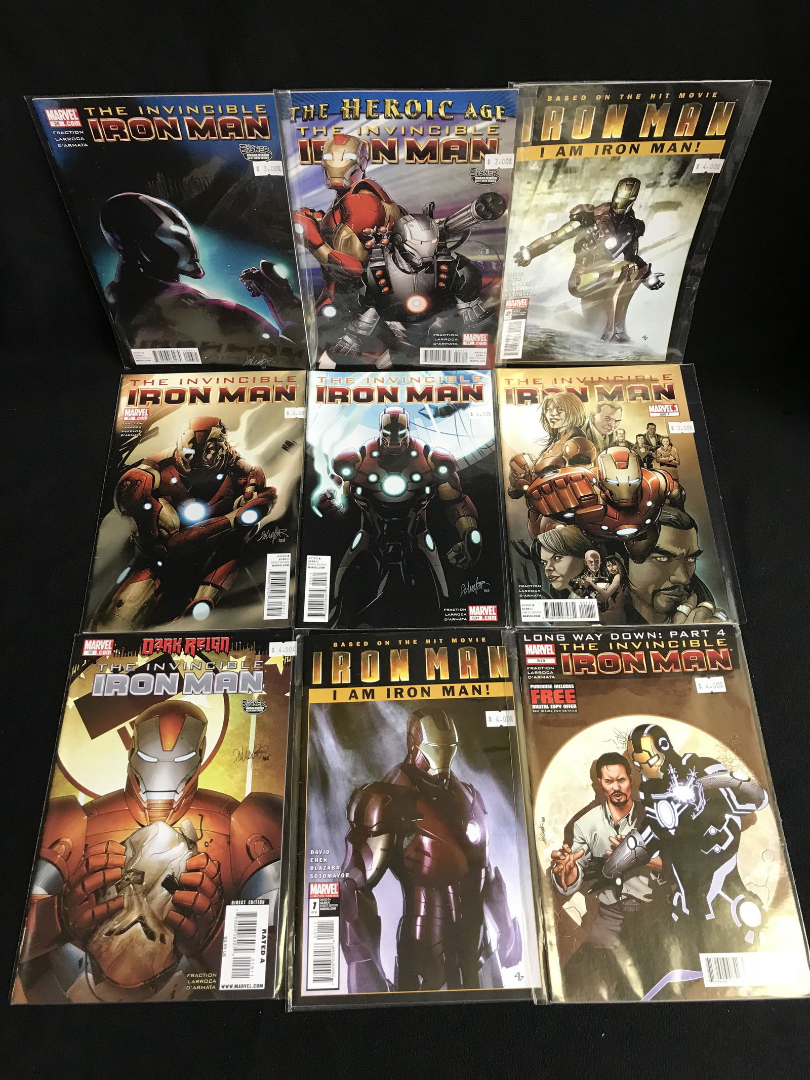 TEH INVINCIBLE IRON MAN ASSORTED COMIC BOOK LOT (1 of 1)