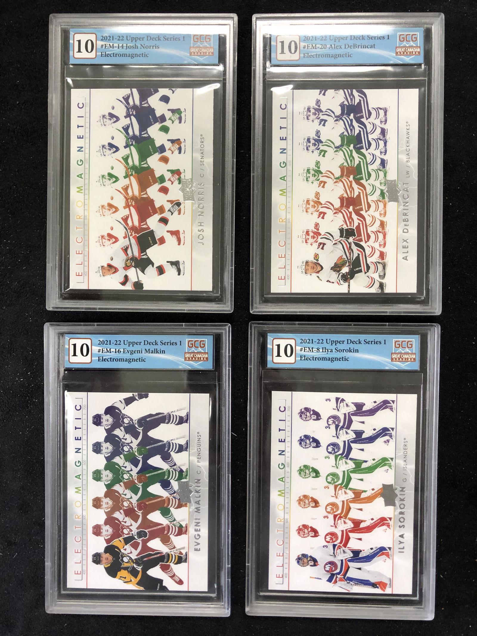 2021-22 UPPER DECK ELECTROMAGNETIC GRADED TRADING CARD LOT (GCG 10) (1 of 1)