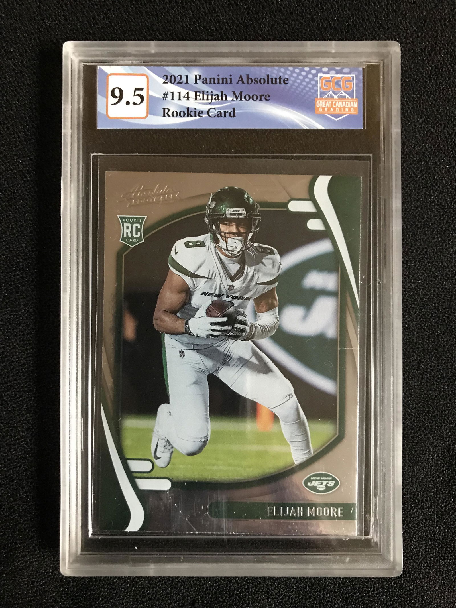 2021 PANINI ABSOLUTE NO. 114 ELIJAH MOORE RC (GCG 9.5) (1 of 2)