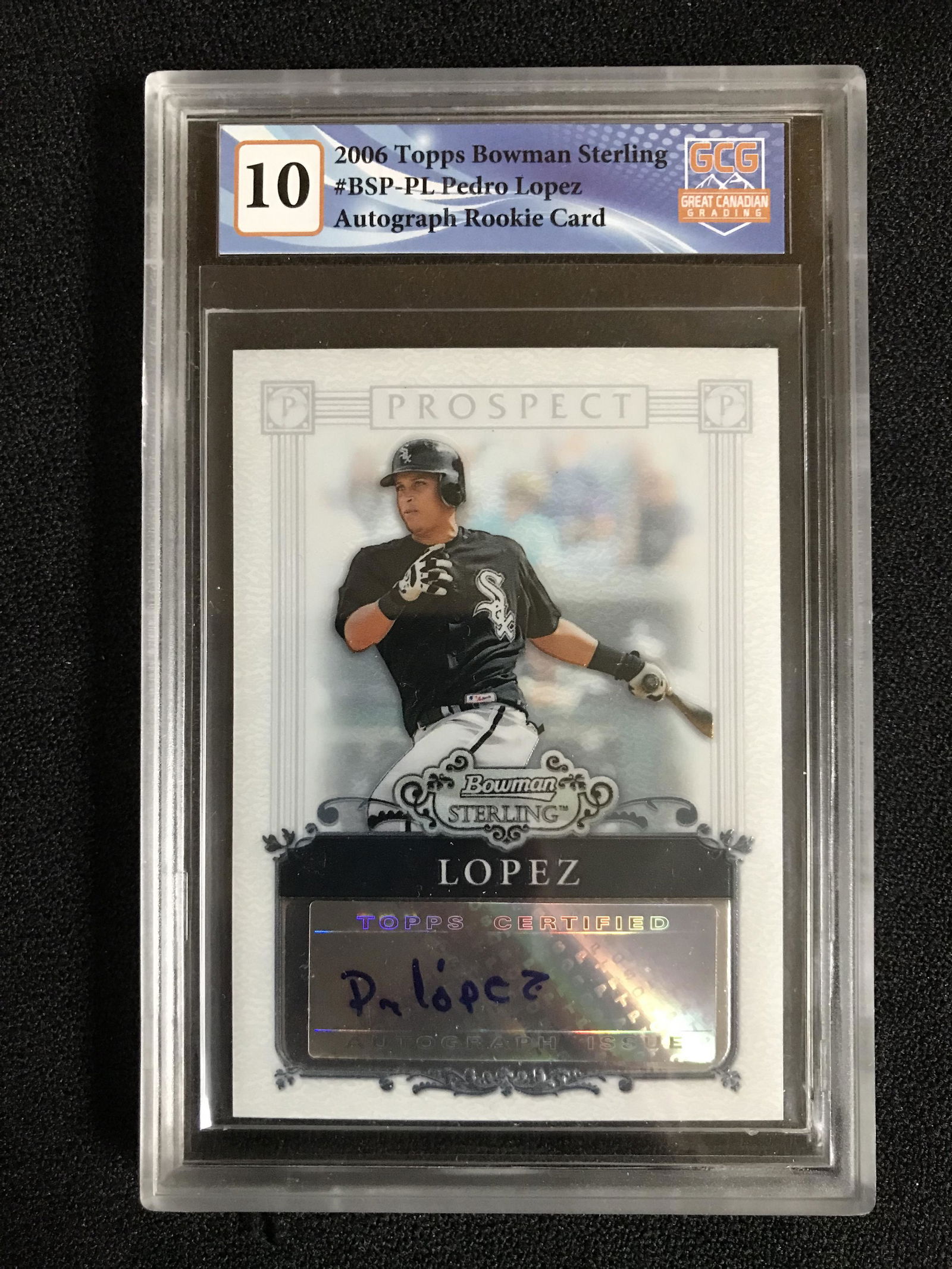 2006 BOWMAN STERLING PEDRO LOPEZ AUTO RC (GCG 10) (1 of 1)