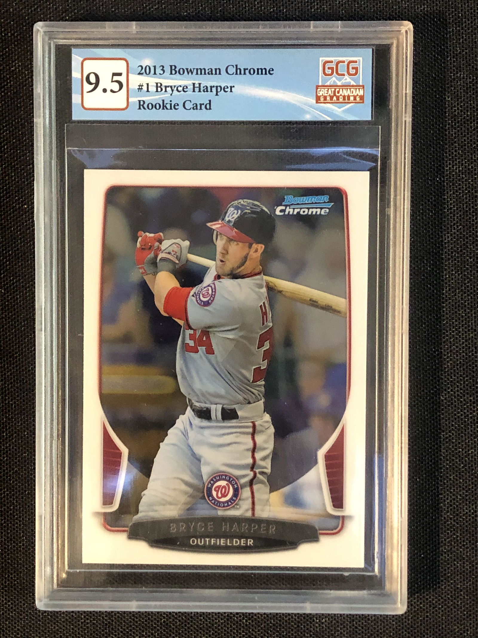 2013 BOWMAN CHROME NO. 1 BRYCE HARPER RC (GCG 9.5) (1 of 2)