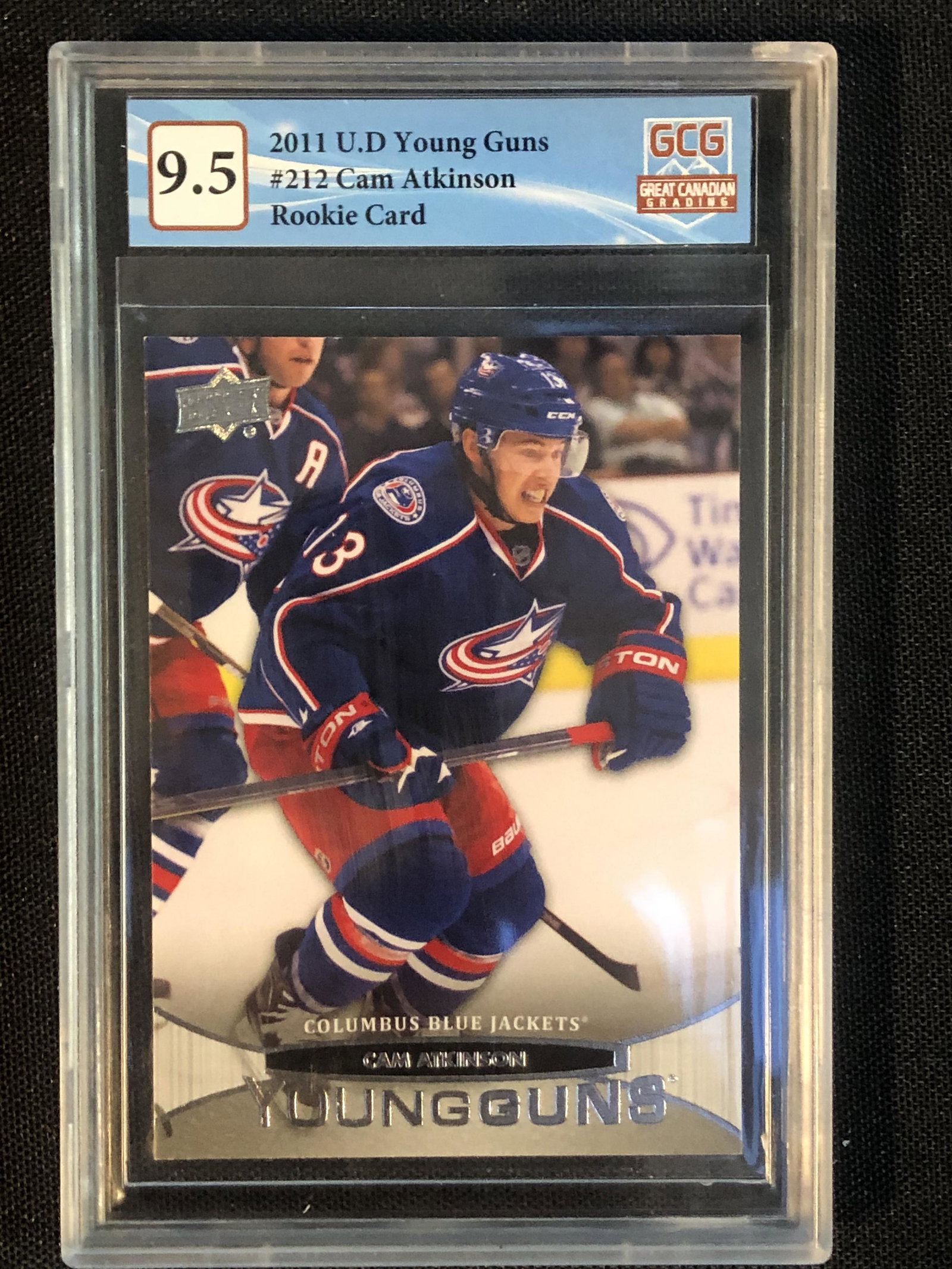 2011-12 UPPER DECK NO. 212 CAM ATKINSON YOUNG GUNS (GCG 9.5) (1 of 2)
