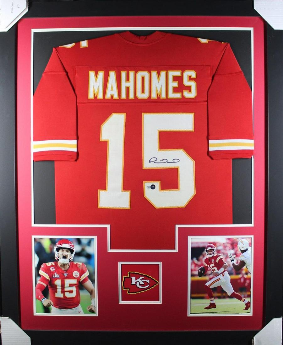 Mahomes framed jersey sale