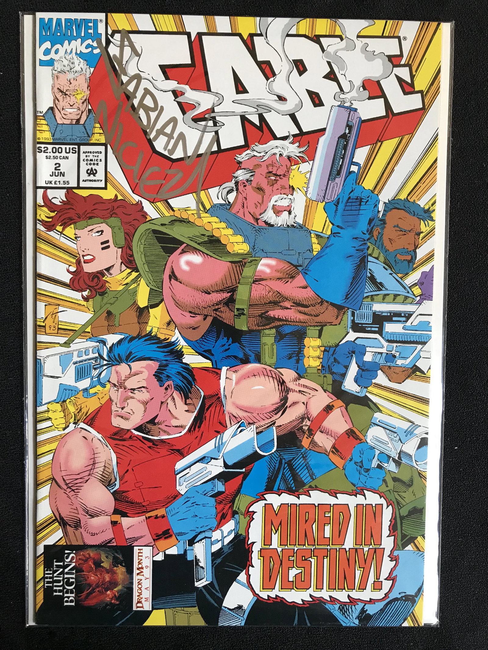 FABIAN NICIEZA SIGNED CABLE NO. 2 (MARVEL COMICS) (1 of 1)