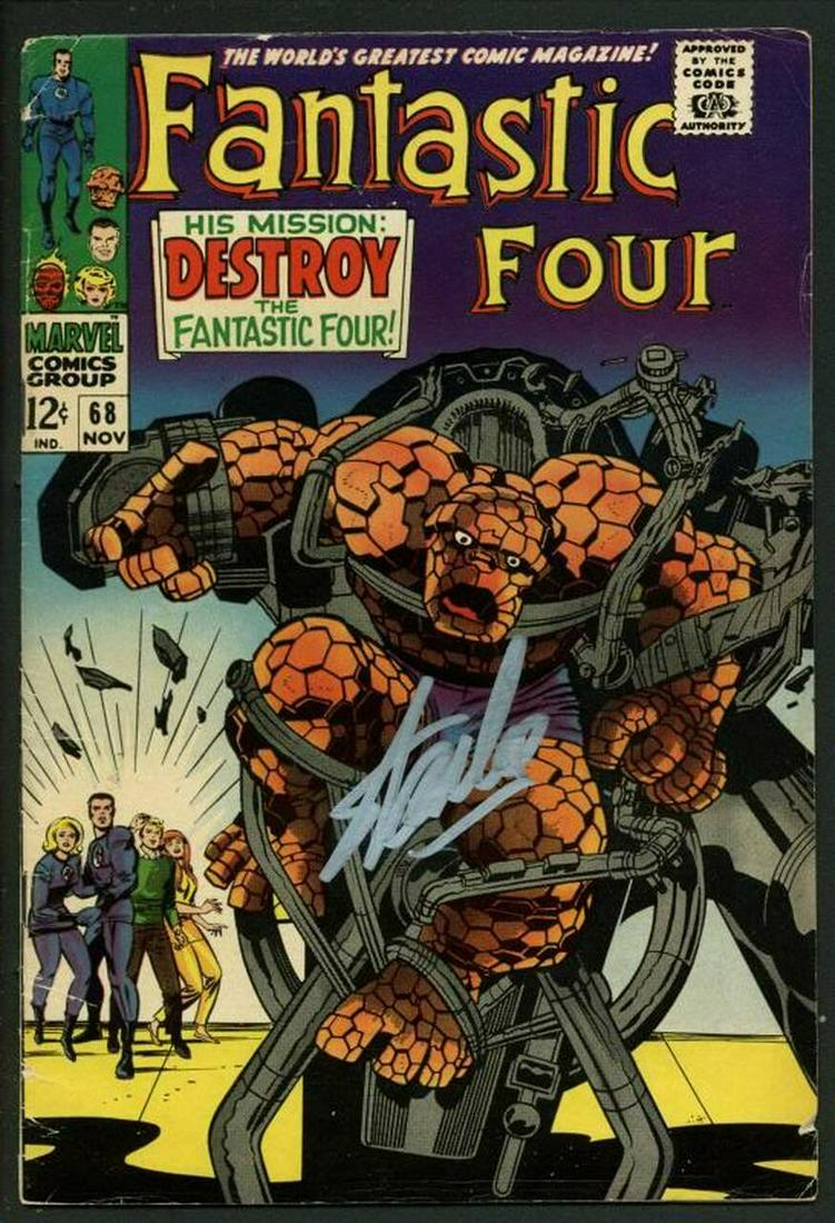 STAN LEE SIGNED FANTASTIC FOUR NO. 68 (PSA/DNA) (1 of 1)