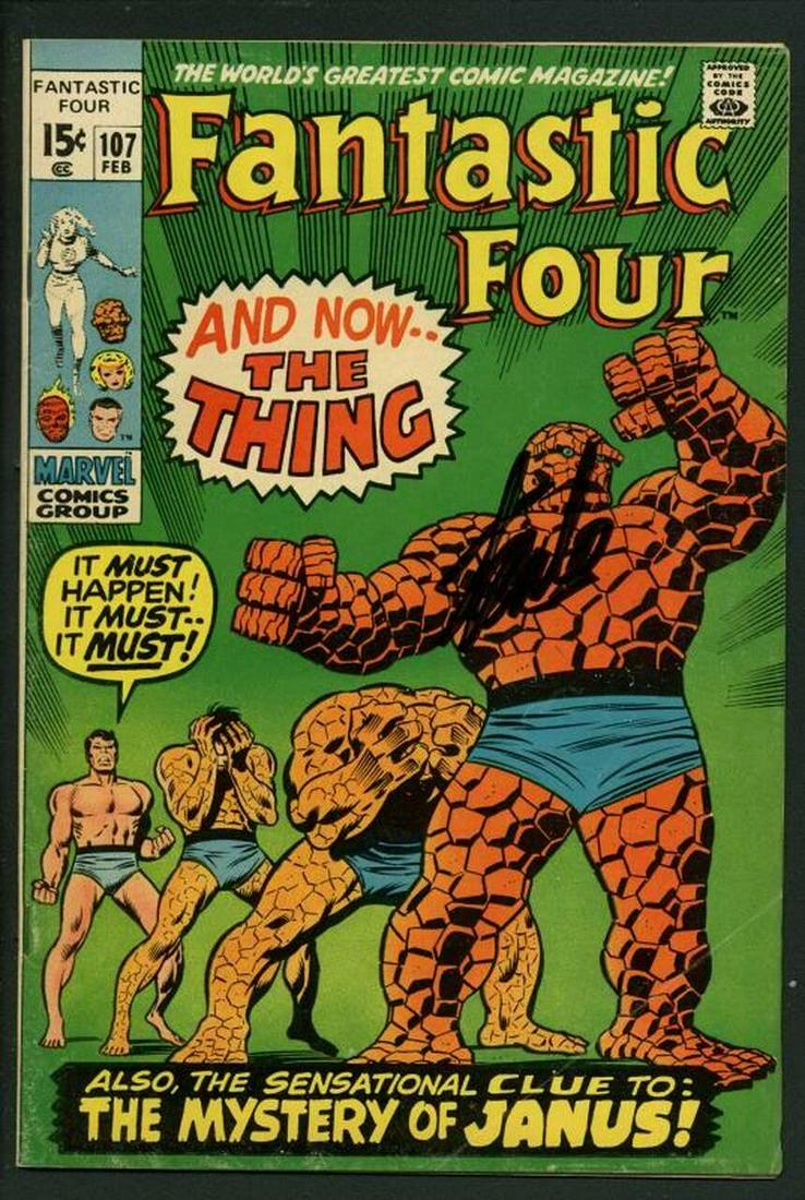 STAN LEE SIGNED FANTASTIC FOUR NO. 107 (PSA/DNA) (1 of 1)