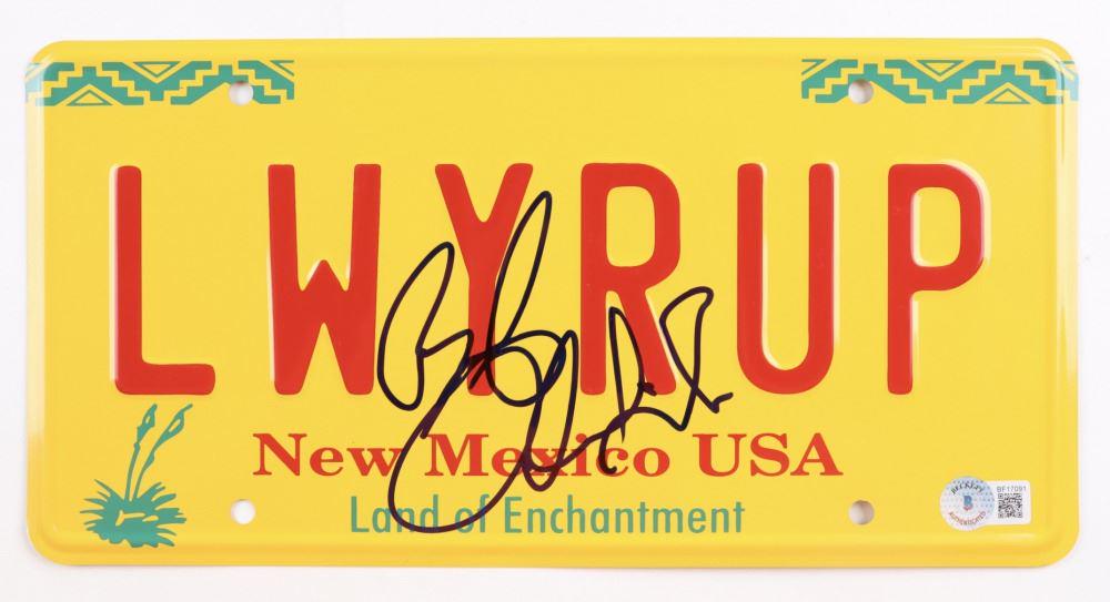 BOB ODENKIRK SIGNED "LWYRUP" LICENSE PLATE (BECKETT COA) (1 of 1)