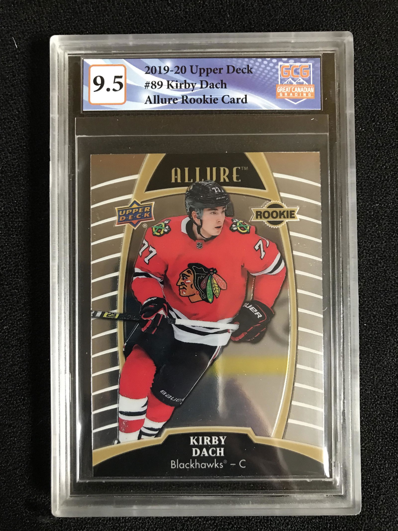 2019-20 UPPER DECK ALLURE NO. 89 KIRBY DACH RC (GCG 9.5) (1 of 1)