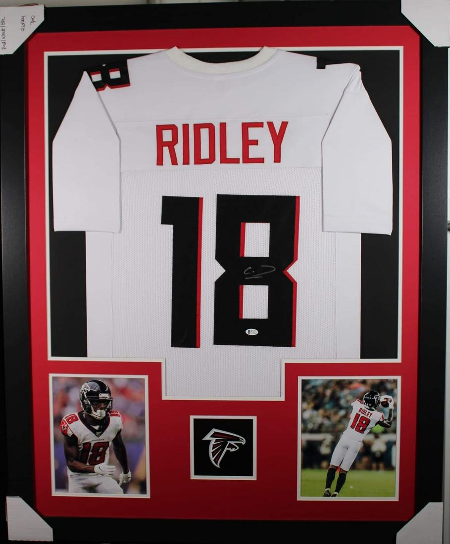 Calvin Ridley Signed 35x43 Custom Framed Jersey Display (Beckett) (1 of 1)