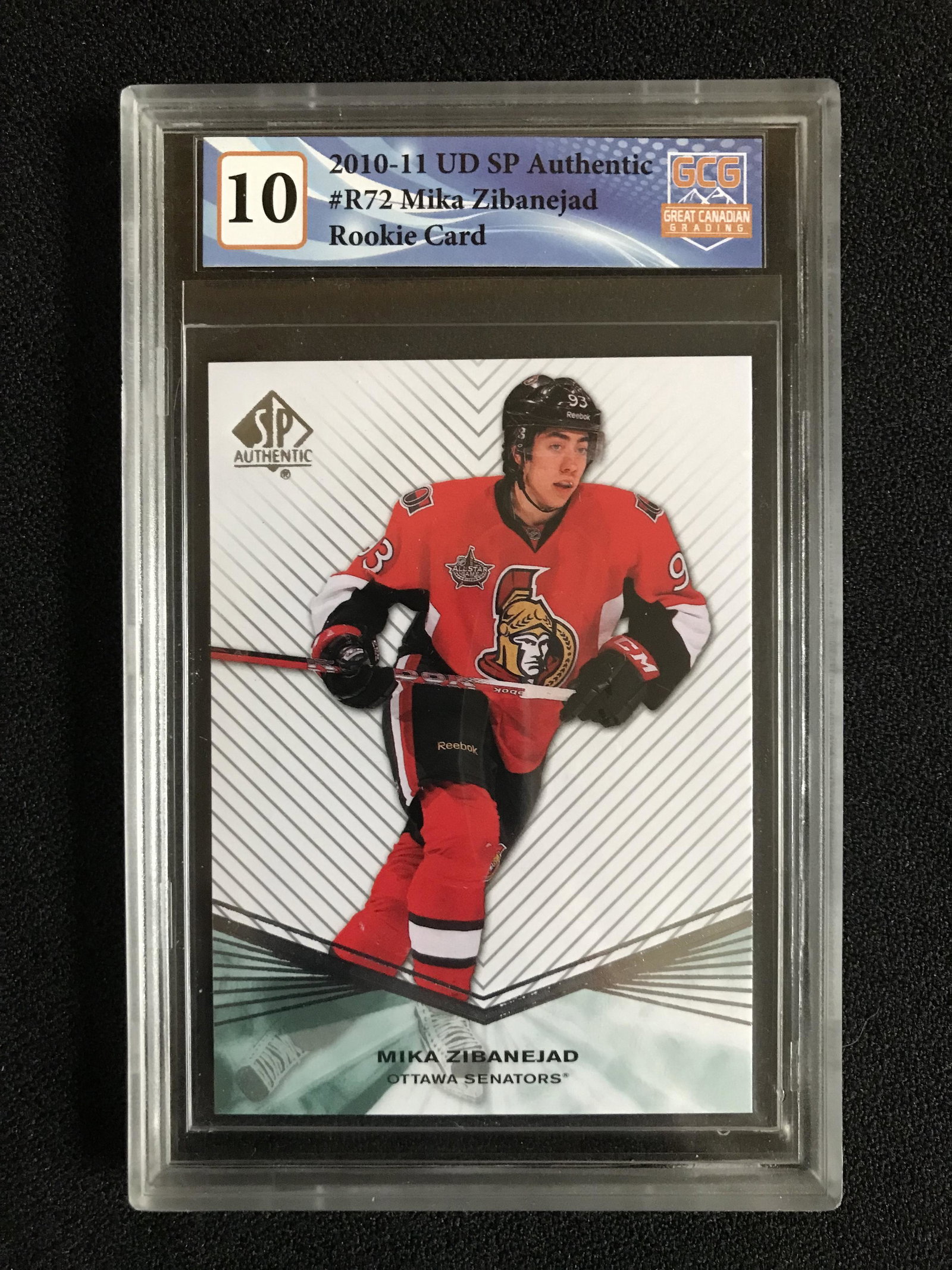 2010-11 UD SP AUTHENTIC NO. R72 MIKA ZIBANEJAD RC (GCG 10) (1 of 1)