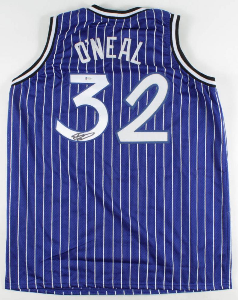 SHAQUILLE O'NEAL SIGNED MAGIC PRO STYLE JERSEY (BECKETT COA) (1 of 3)