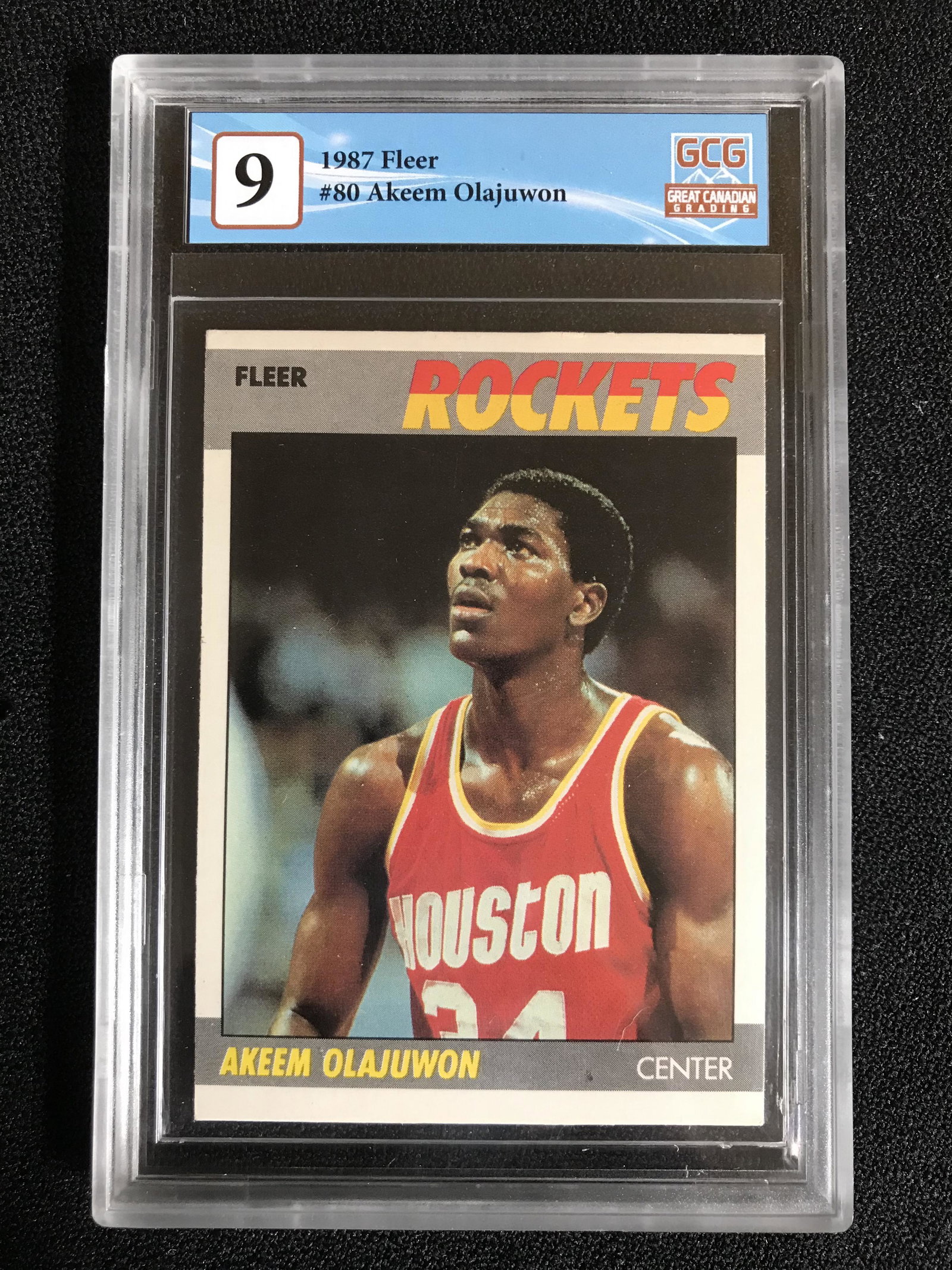 1987 FLEER NO.80 AKEEM OLAJUWON (GCG 9) (1 of 2)