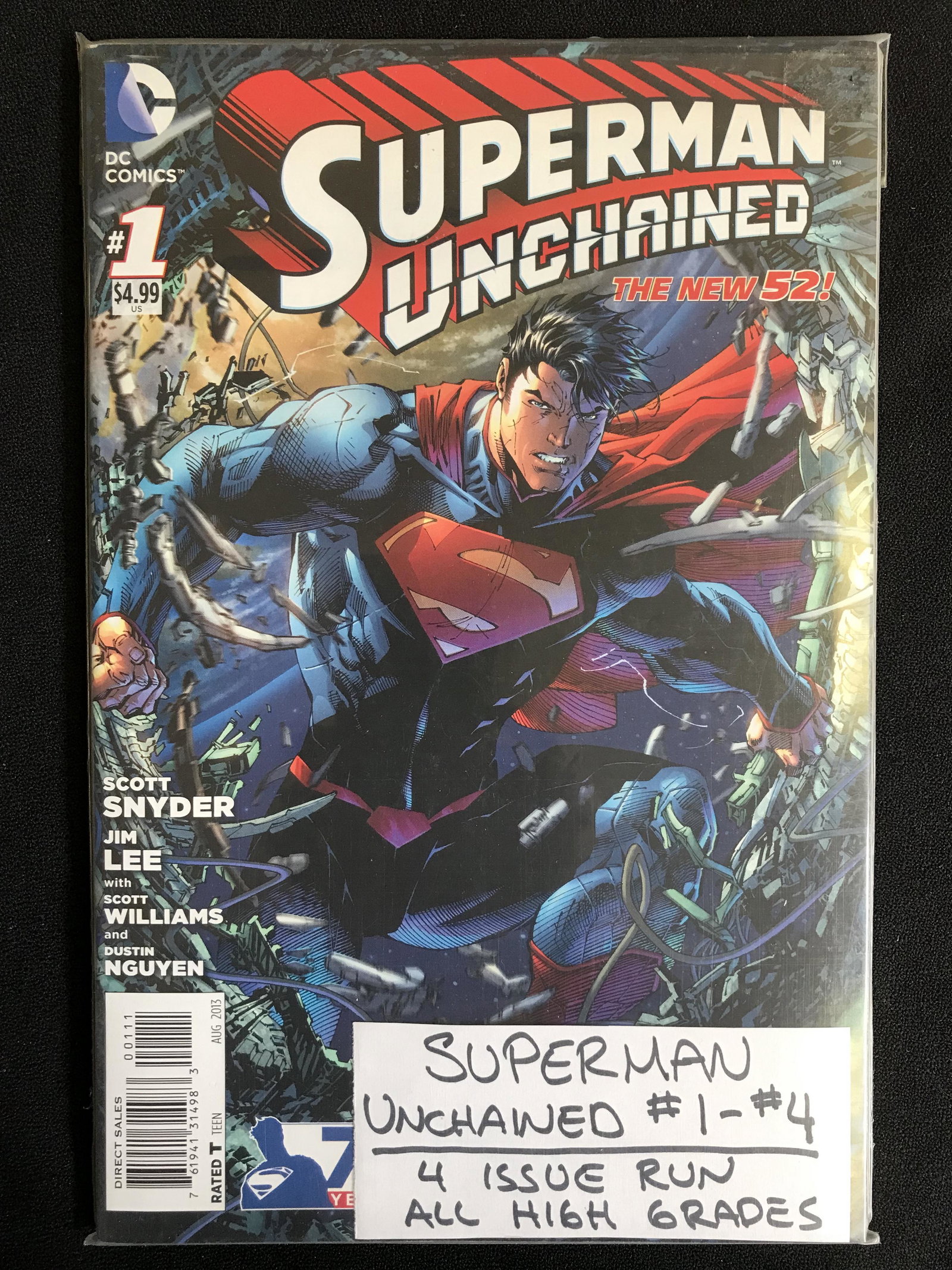 SUPERMAN UNCHAINED NO.1-4 (DC COMICS) 4 Issue Run! (1 of 1)