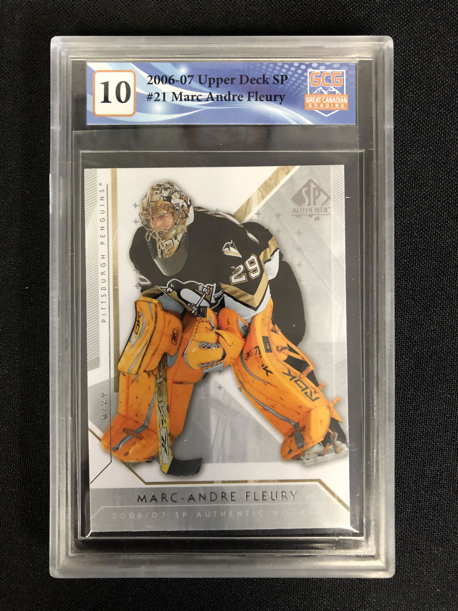 2006-07 UPPER DECK SP NO.21 MARC ANDRE FLEURY (GCG 10) (1 of 1)