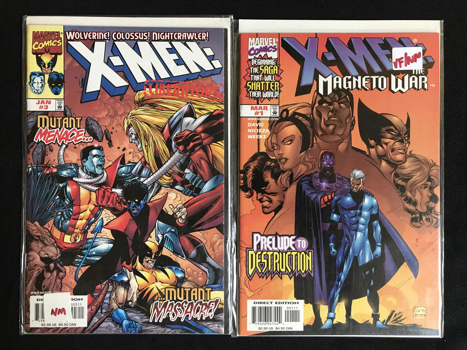 X-MEN LIBERATORS NO.3/ X-MEN THE MAGNETO WAR NO.1 (MARVEL COMICS) (1 of 1)