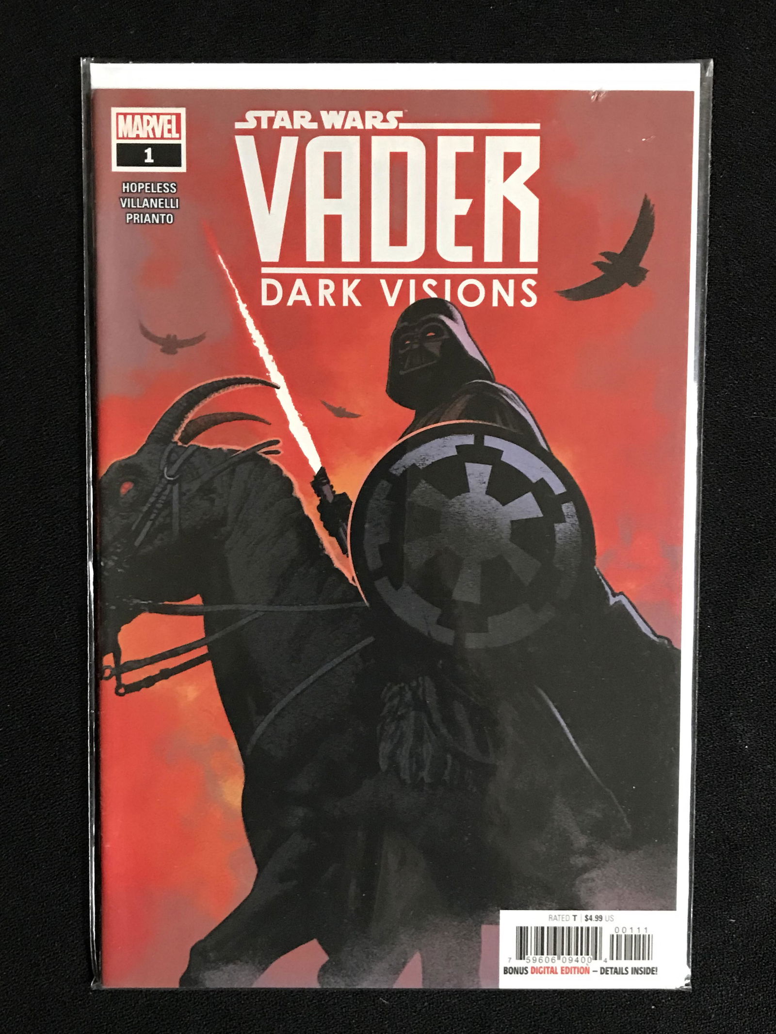 STAR WARS VADER DARK VISIONS NO.1 (MARVEL COMICS) (1 of 1)