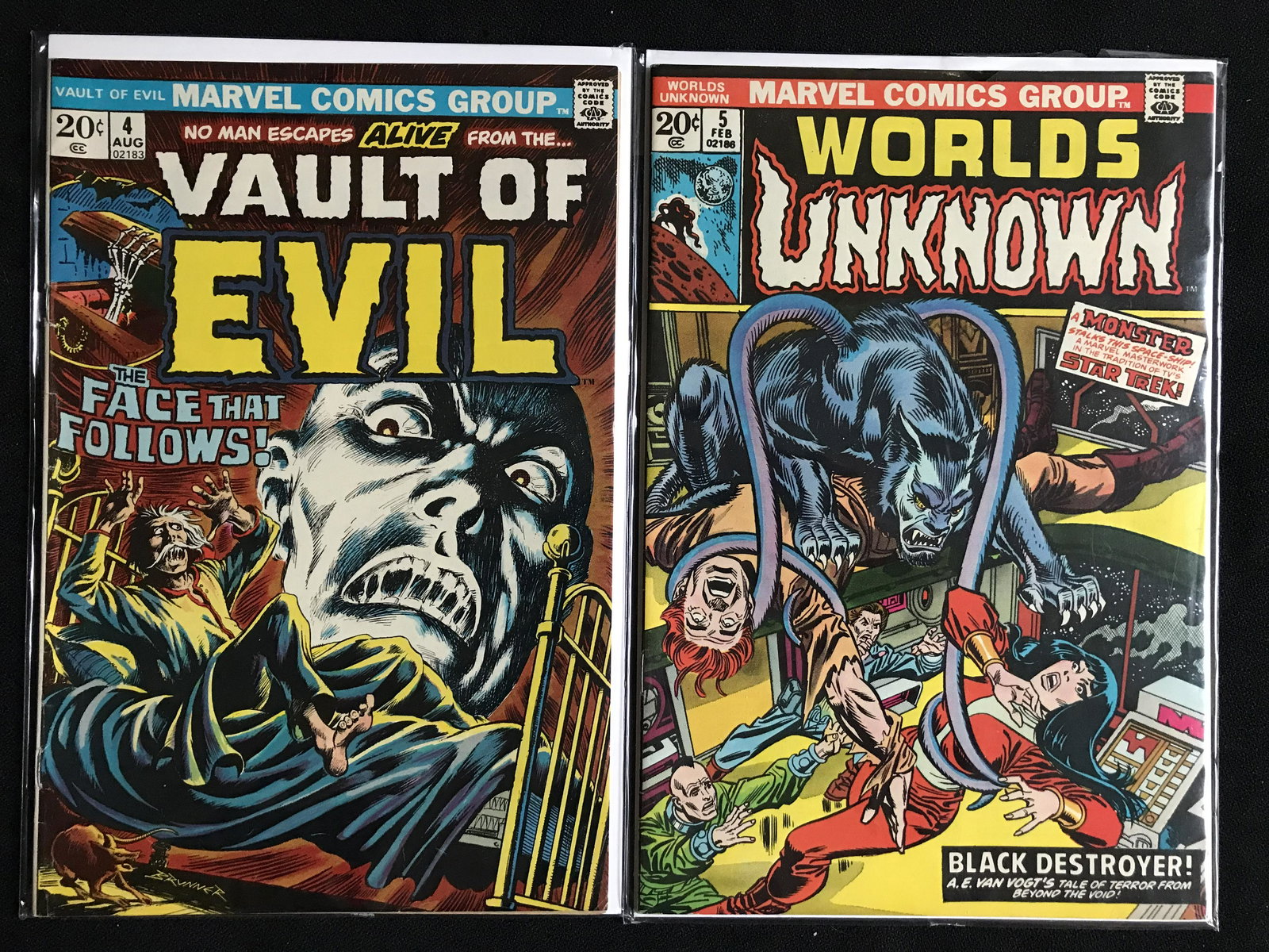 VAULT OF EVIL NO.4/ WORLDS UNKNOWN NO.5 (MARVEL COMICS) (1 of 1)