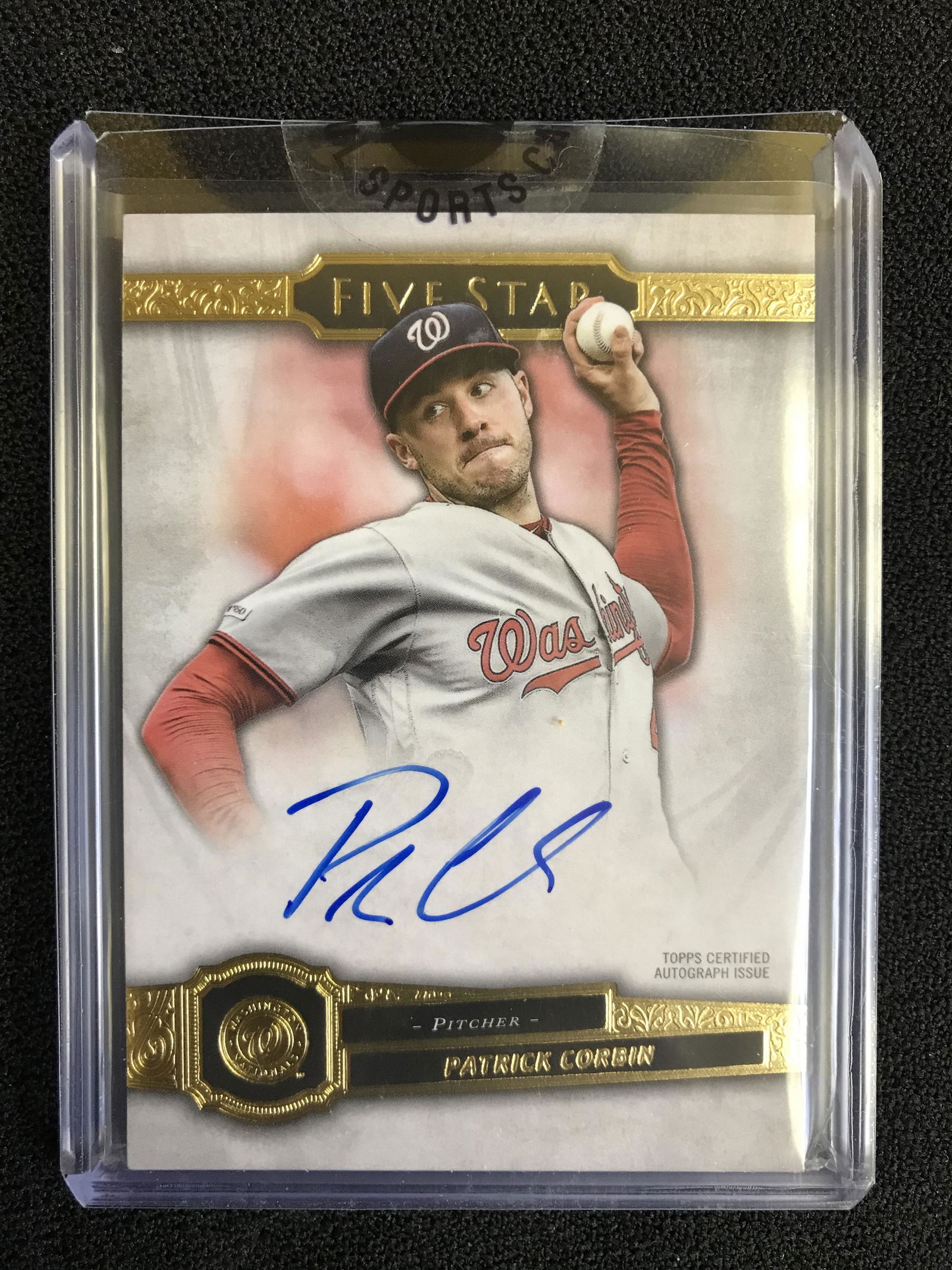 Patrick Corbin 2021 Topps Five Star Certified On Card Autograph Auto (1 of 1)