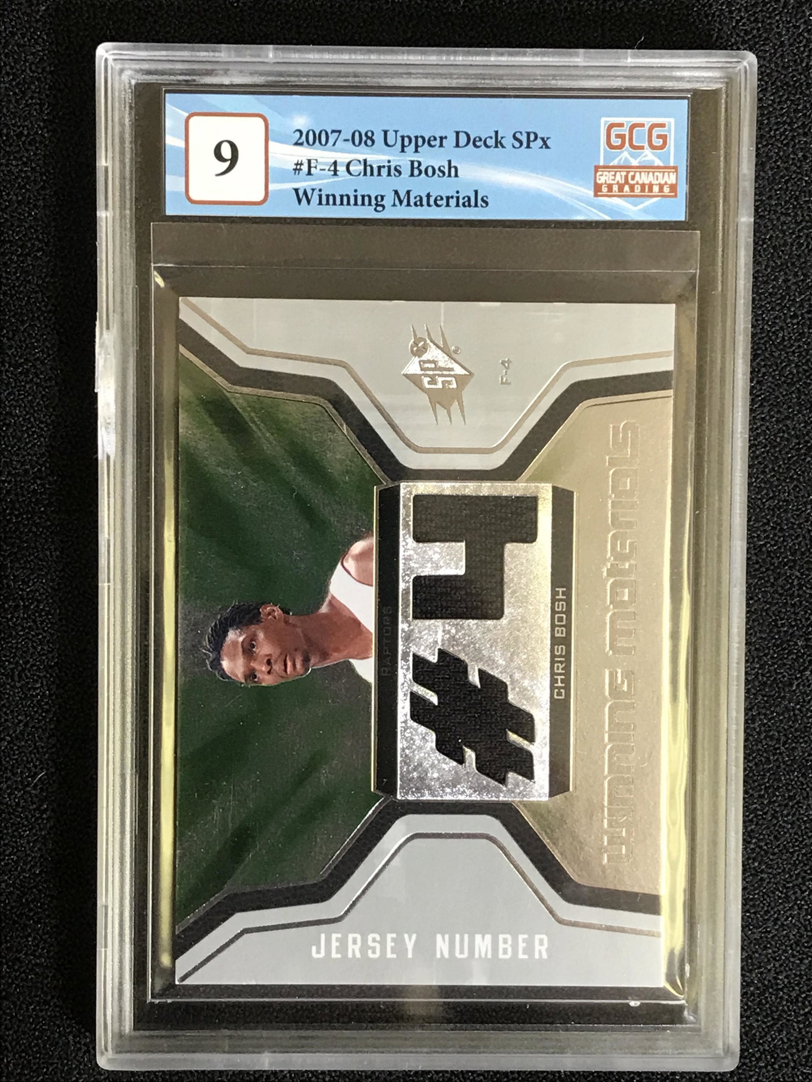 2007-08 UPPER DECK SPx NO.F-4 CHRIS BOSH WINNING MATERIALS (GCG 9) (1 of 2)