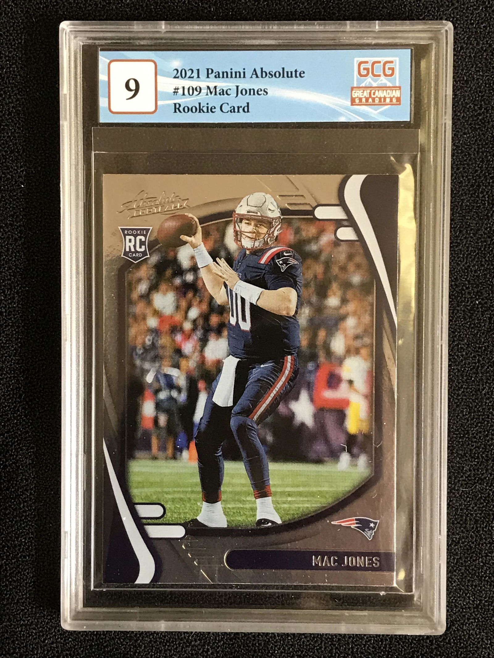 2021 PANINI ABSOLUTE NO.109 MAC JONES RC (GCG 9) (1 of 2)