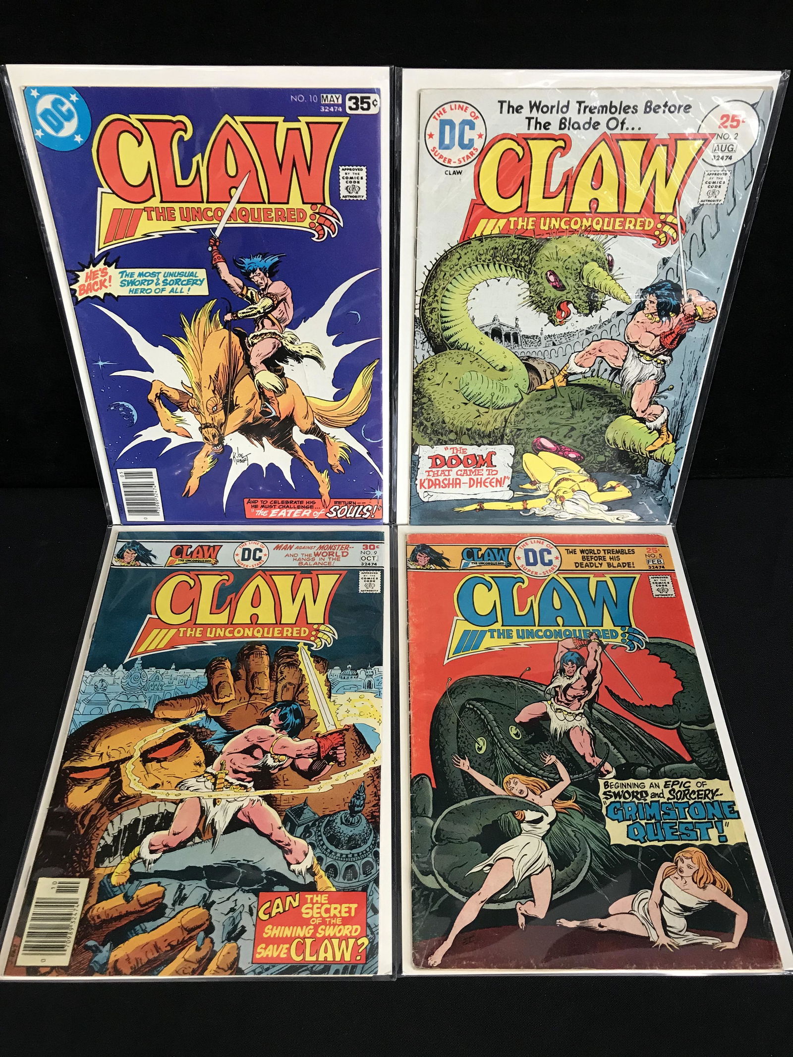 CLAW THE UNCONQUERED COMIC BOOK LOT (DC COMICS) (1 of 1)