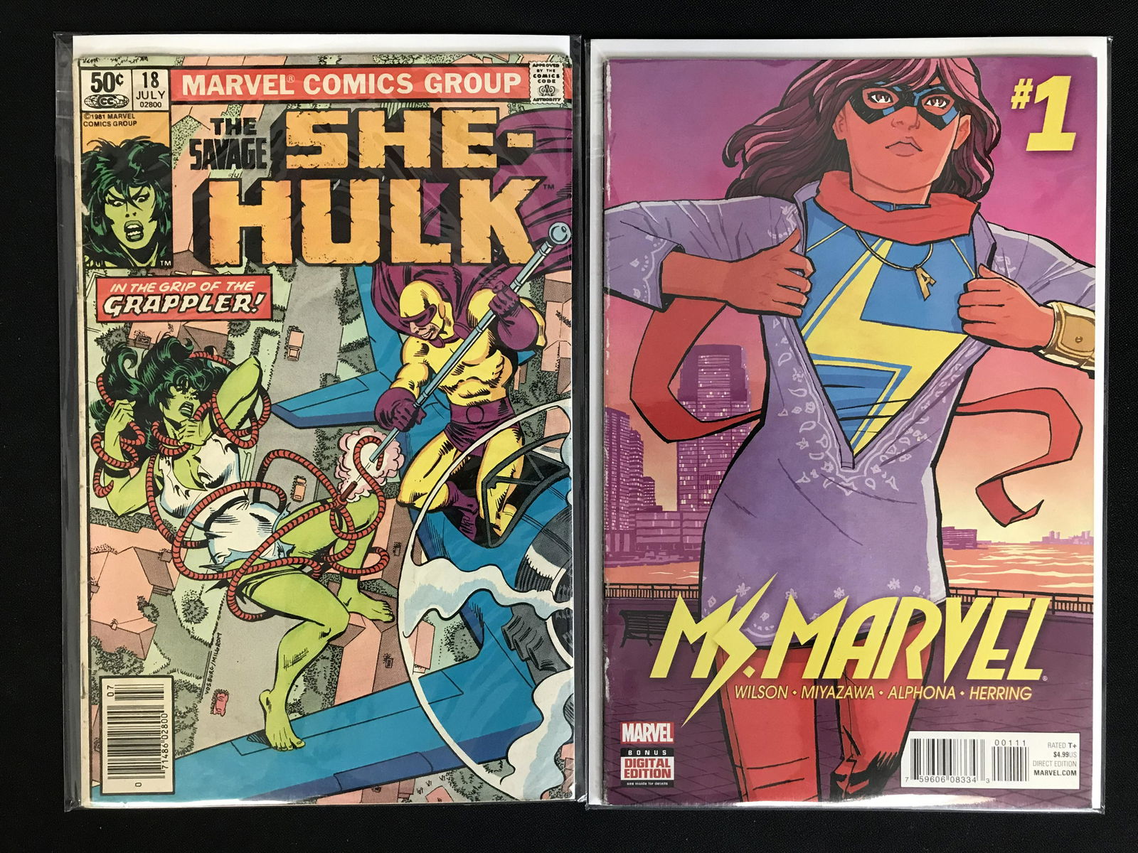 THE SAVAGE SHE-HULK NO.18/ MS. MARVEL NO.1 (MARVEL COMICS) (1 of 1)