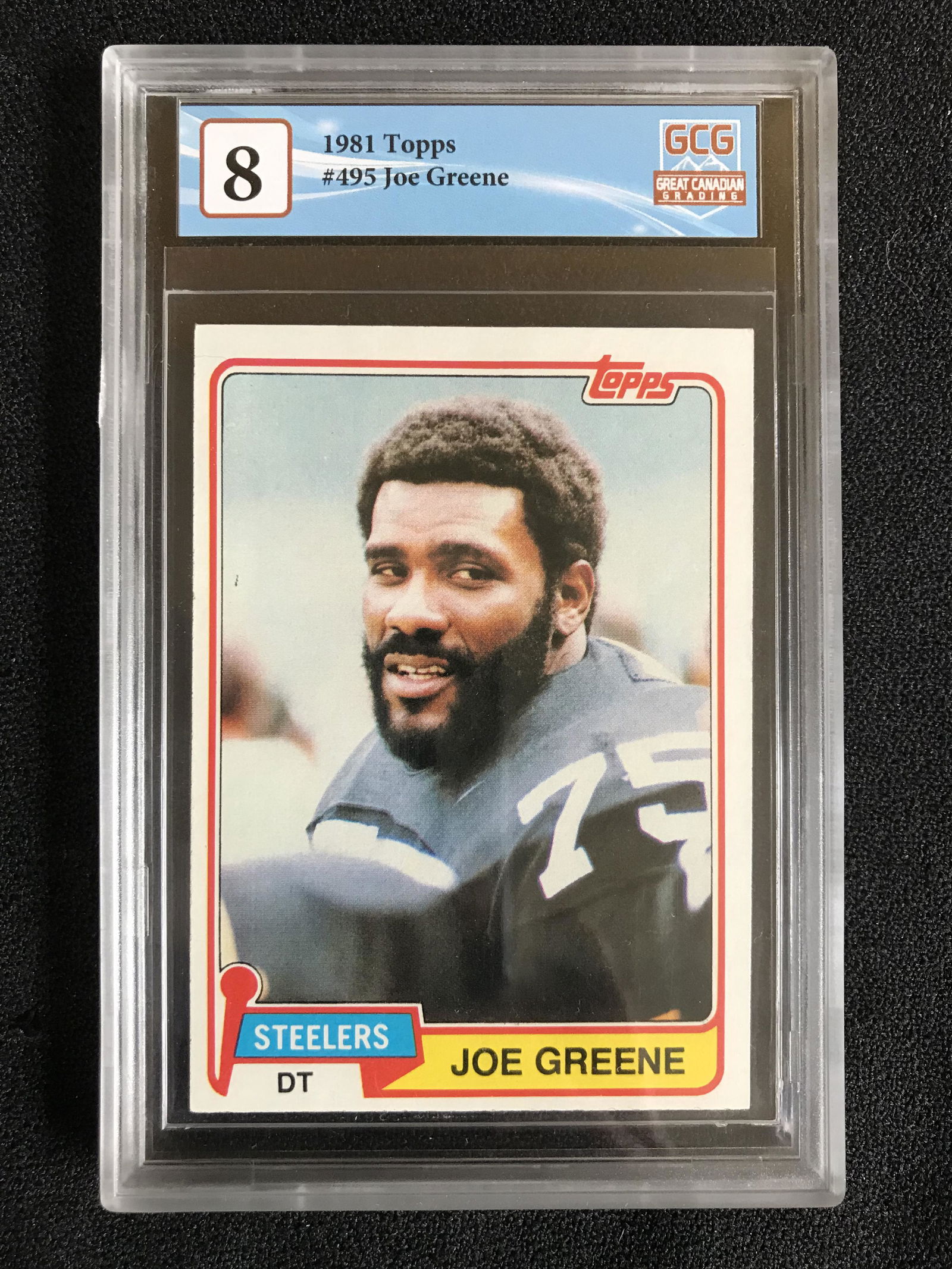 1981 TOPPS NO.495 JOE GREENE (GCG 8) (1 of 2)
