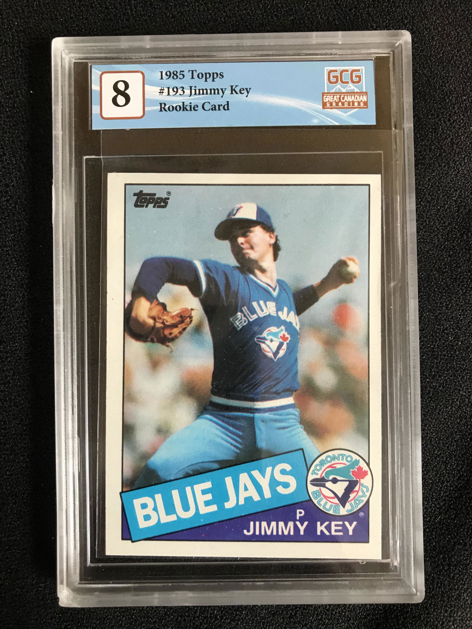 1985 TOPPS NO.193 JIMMY KEY RC (GCG 8) (1 of 2)