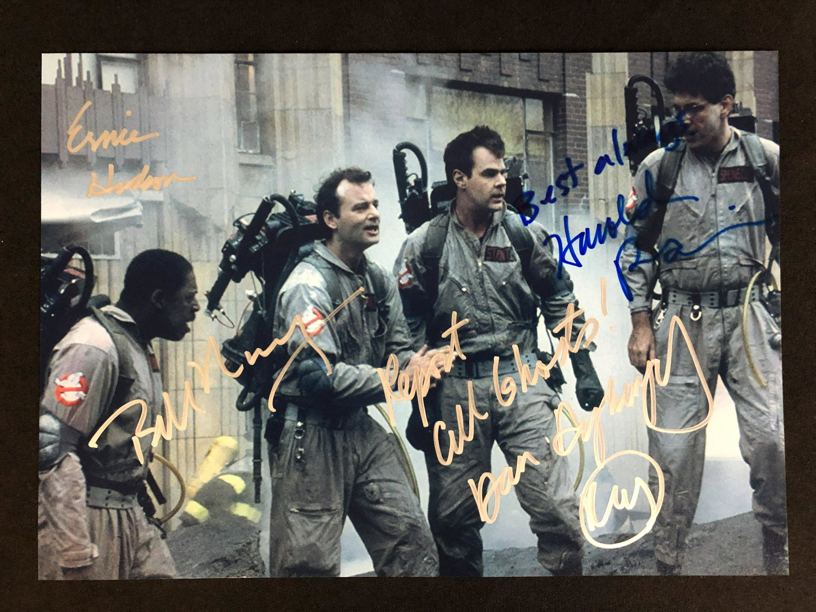 GHOSTBUSTERS CAST SIGNED 8 X 10 (RA COA) (1 of 2)