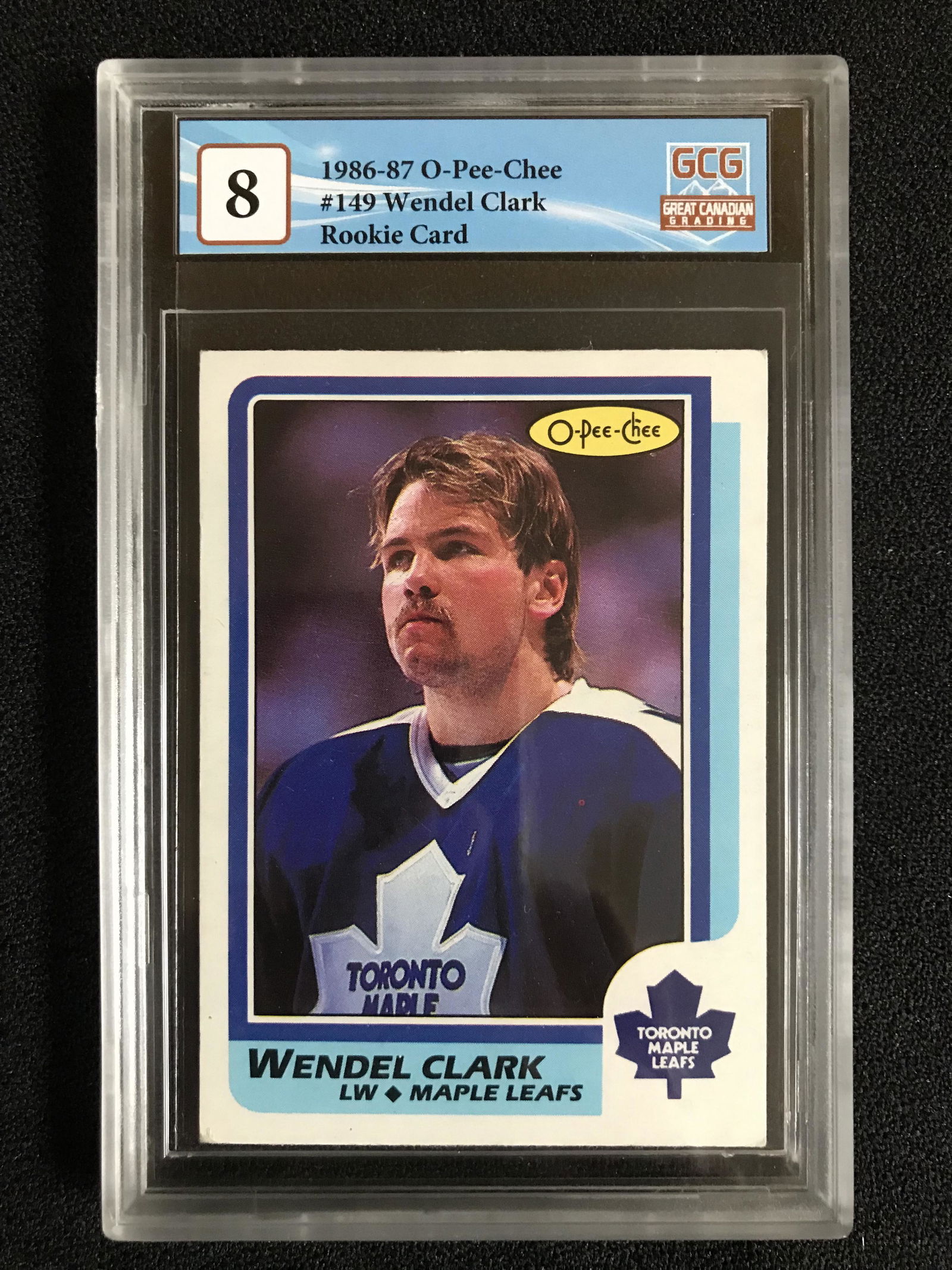 1986-87 O-PEE-CHEE NO. 149 WENDEL CLARK RC (GCG 8) (1 of 2)
