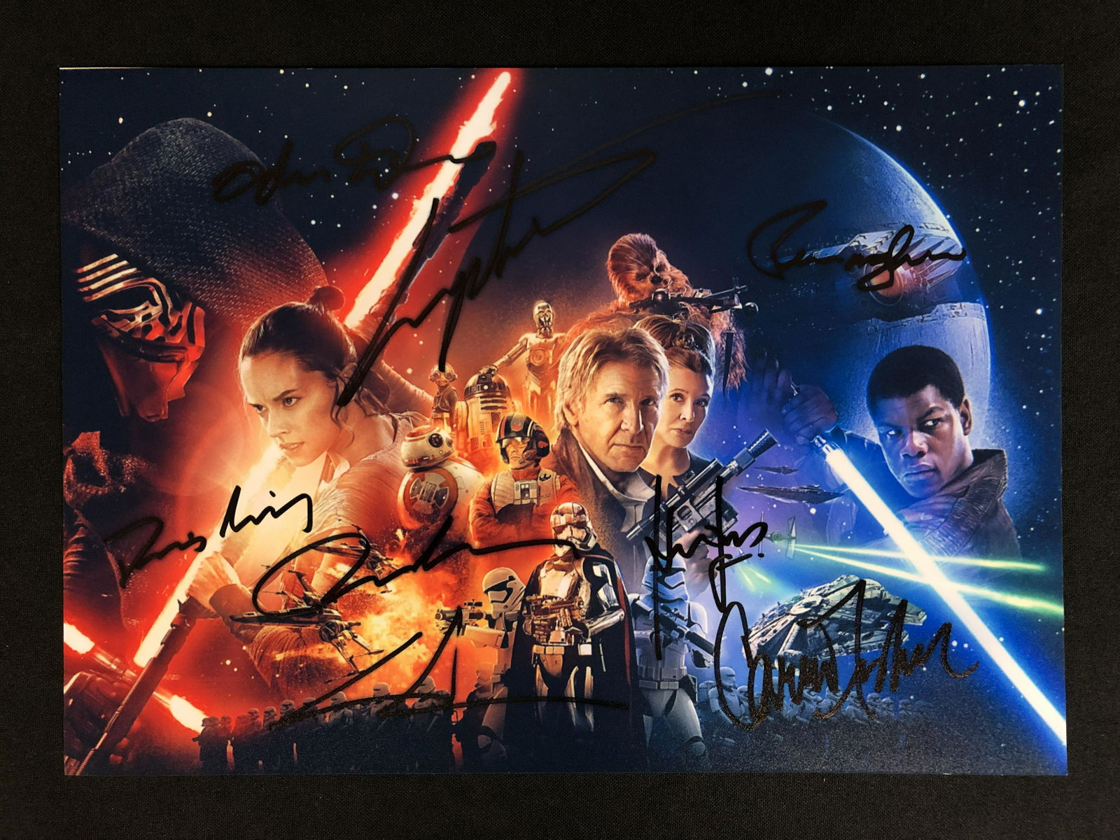STAR WARS MULTI-SIGNED 8X10 PHOTO (RA COA) (1 of 2)