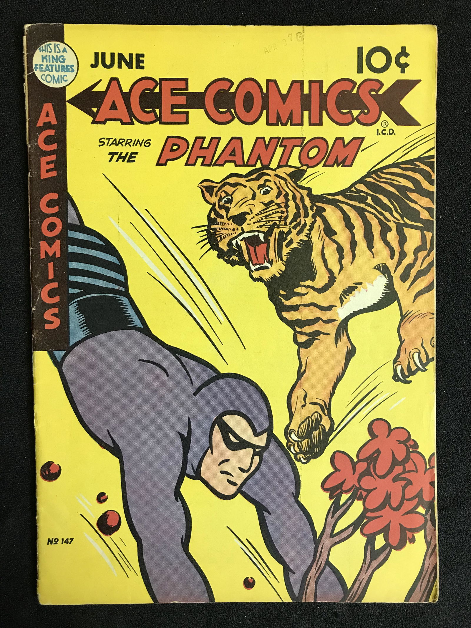 ACE COMICS NO.147 (1949) EARLY PHANTOM APPEARANCE (1 of 1)