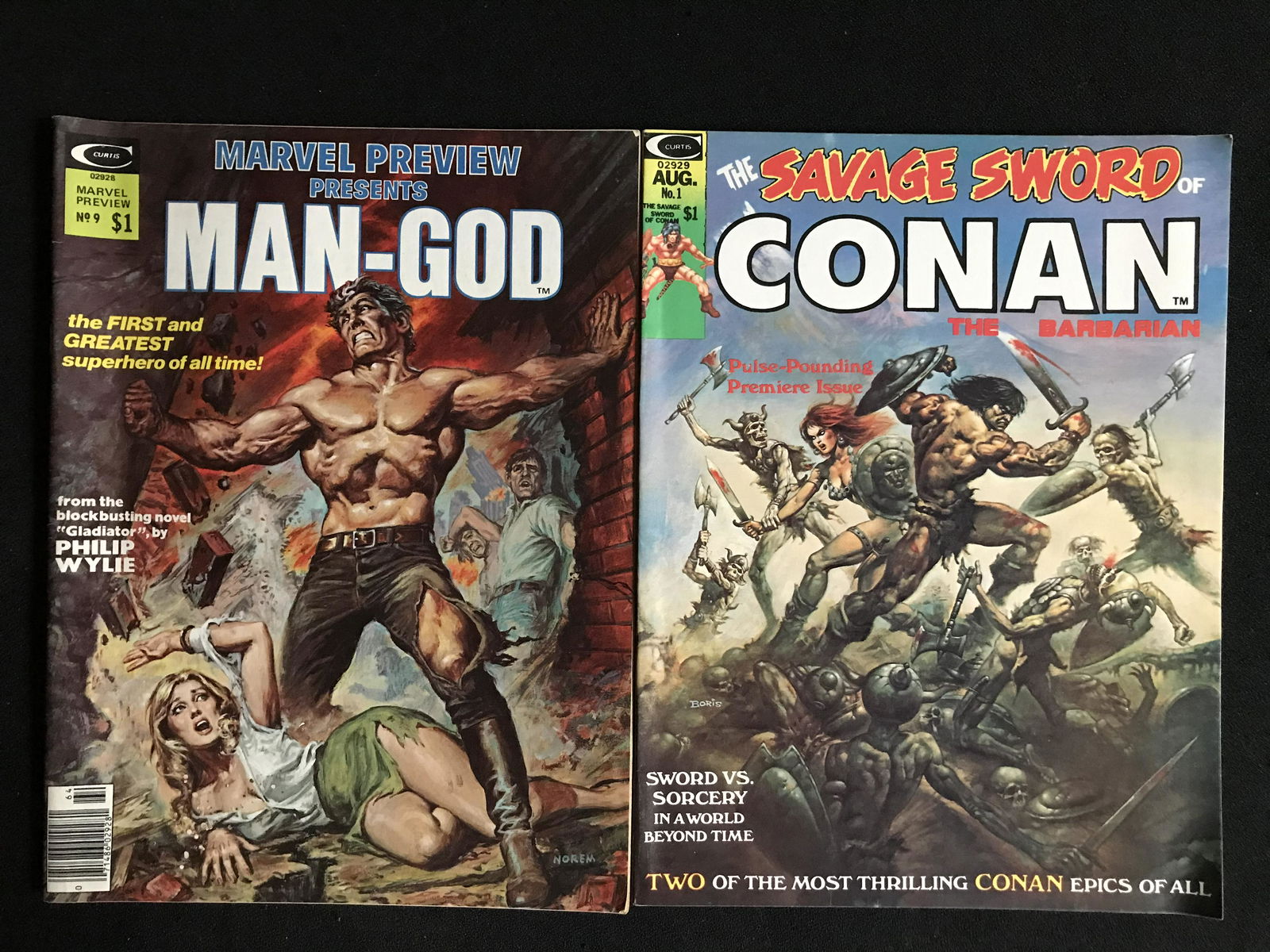 MARVEL PREVIEW COMIC LOT (CONAN AND MAN GOD) (1 of 1)