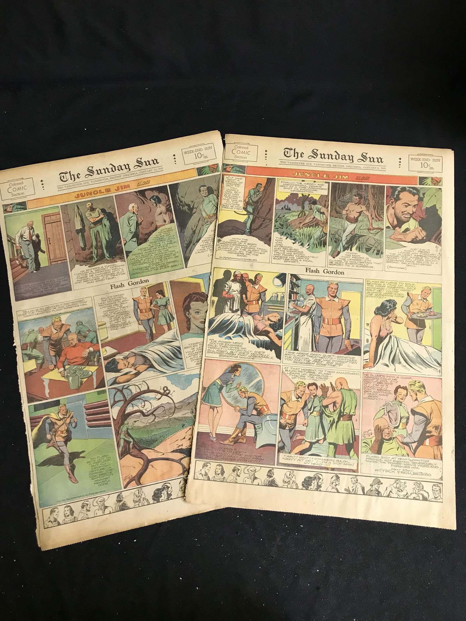 1941 THE SUNDAY SUN COMIC SECTION (EXCELLENT CONDITION) (1 of 1)