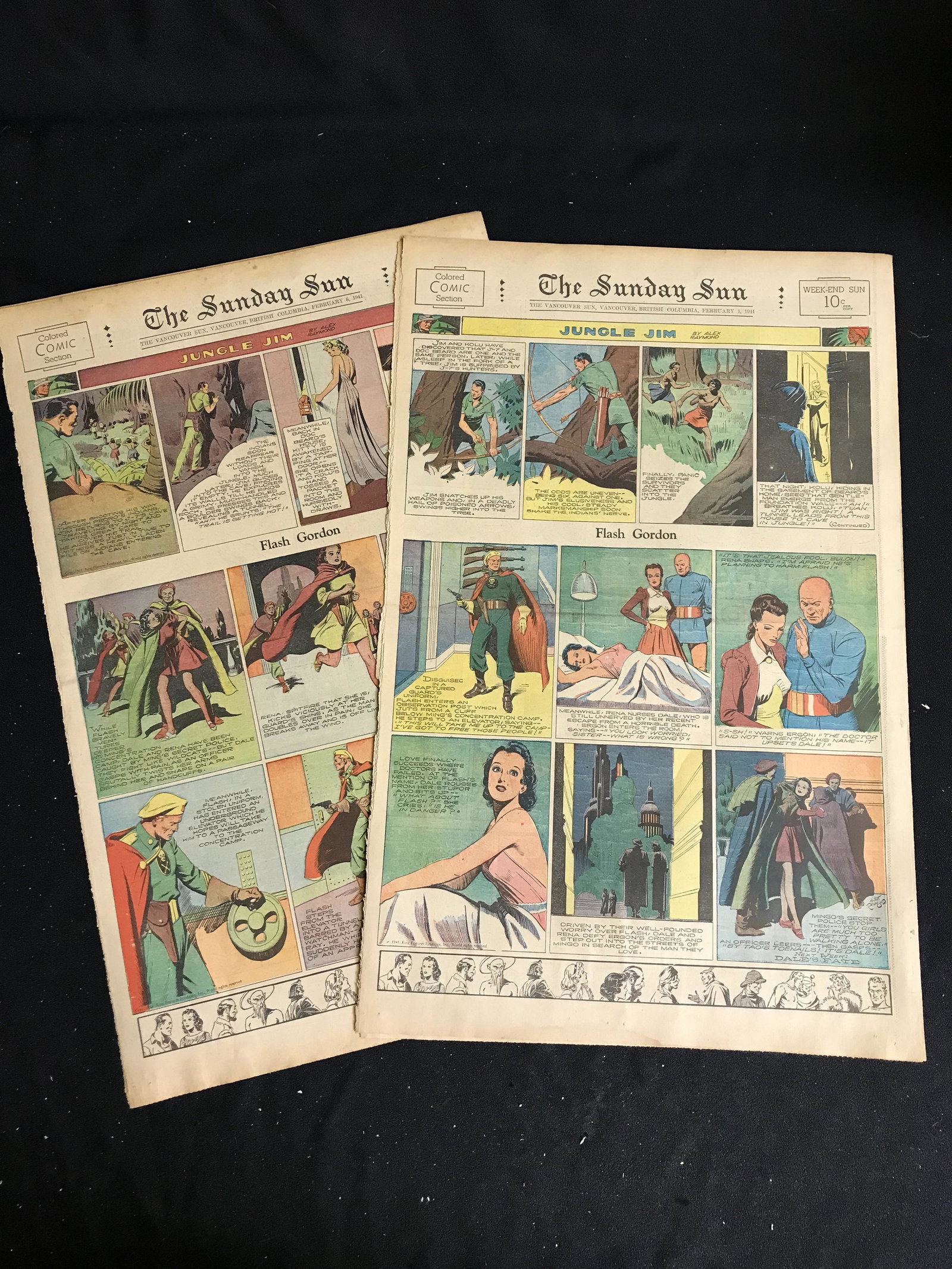 1941 THE SUNDAY SUN COMIC SECTION (EXCELLENT CONDITION) (1 of 1)