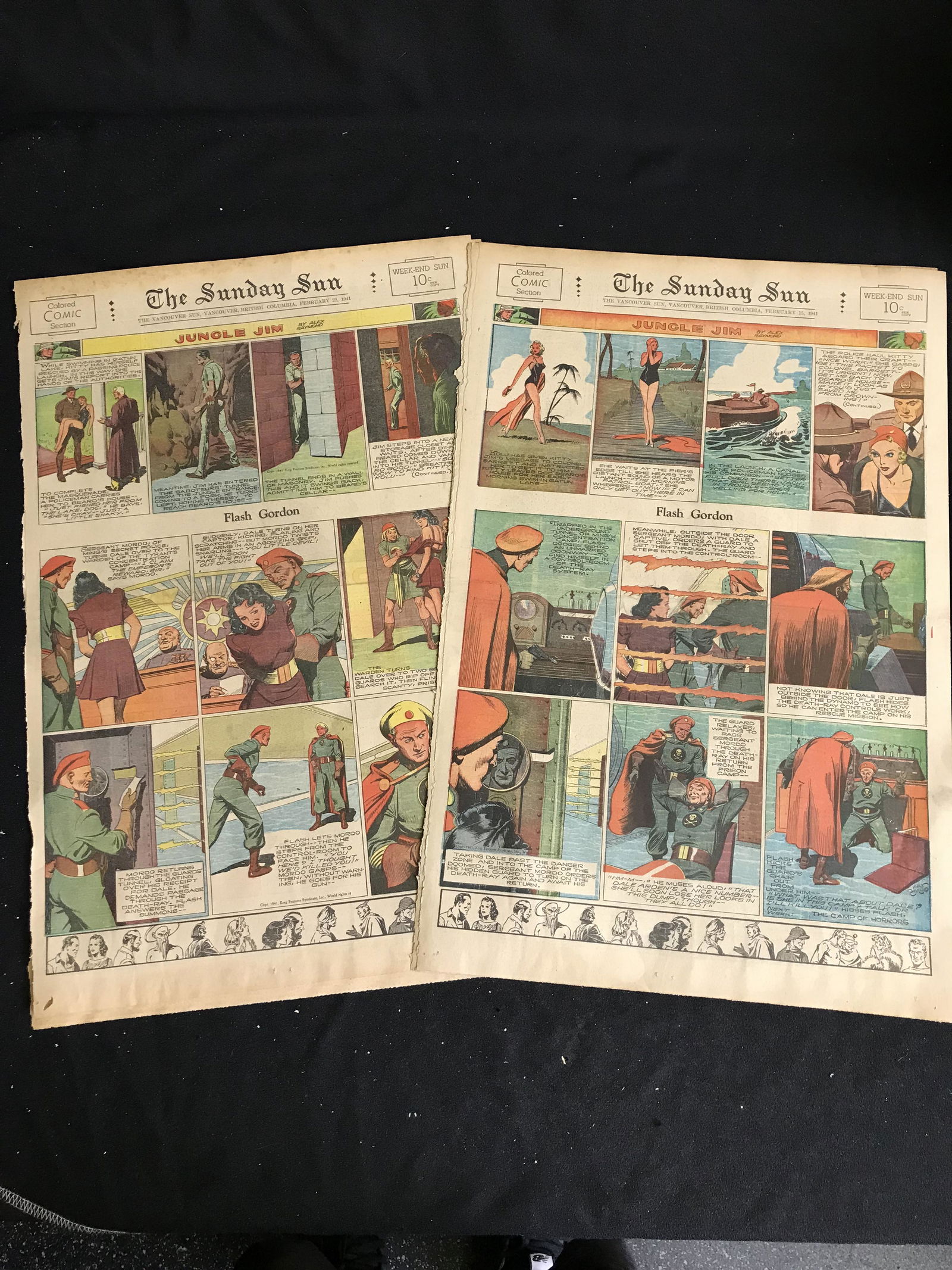 1941 THE SUNDAY SUN COMIC SECTION (EXCELLENT CONDITION) (1 of 1)