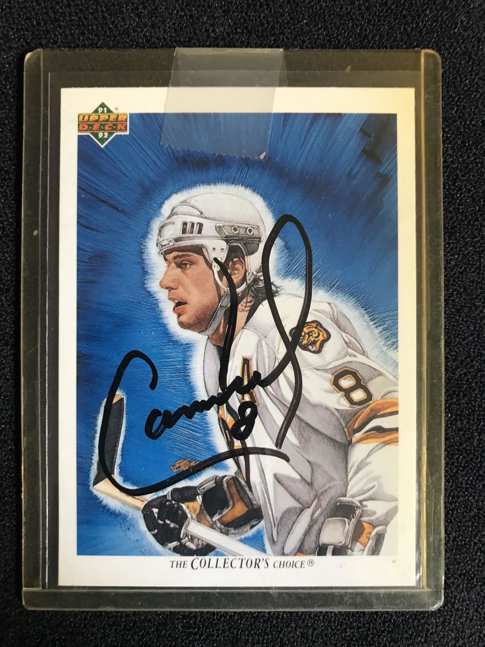 1991-92 Upper Deck #78 The Collector's Choice TEAM CHECKLIST Cam Neely (1 of 1)