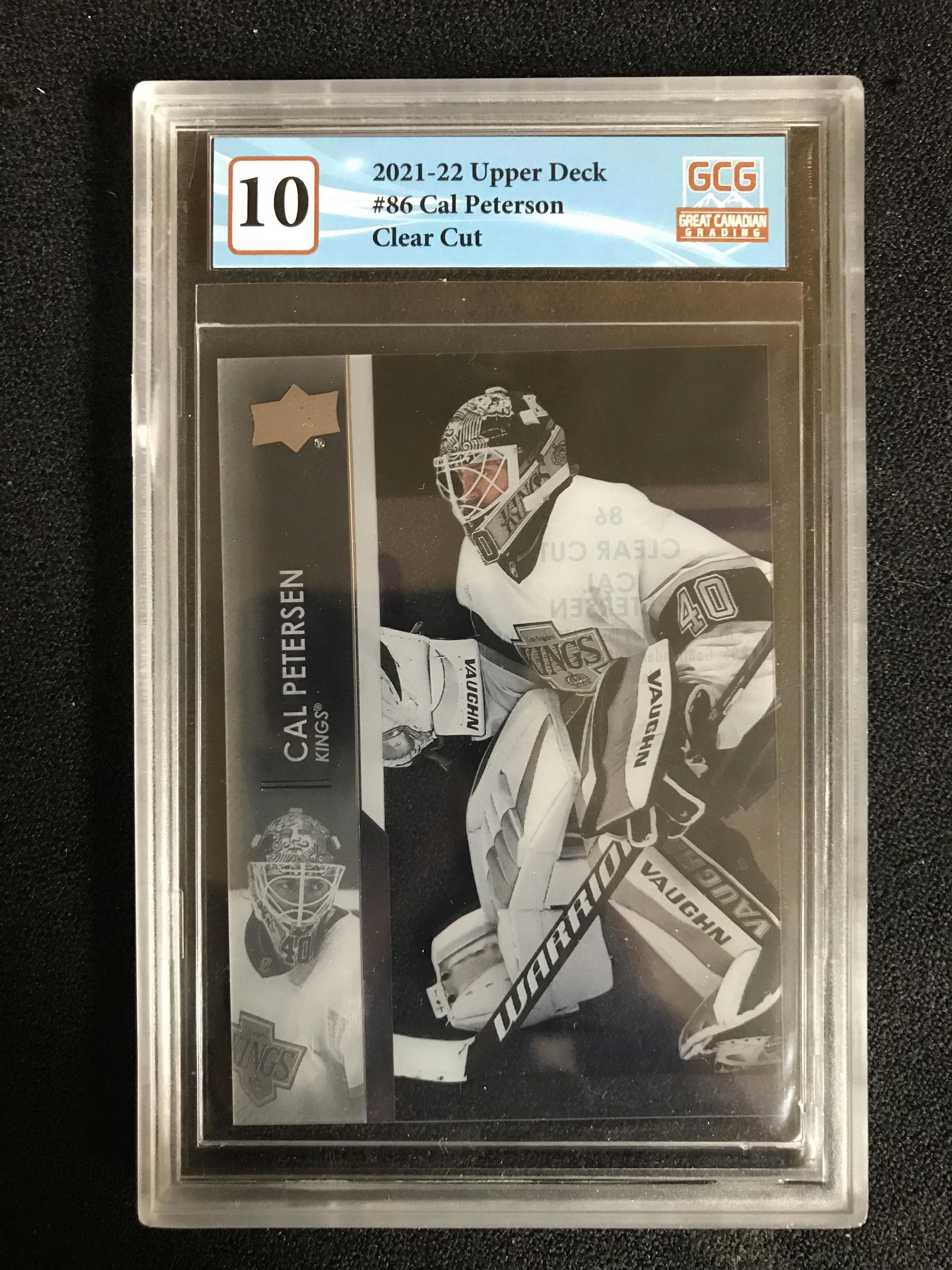 2021-22 UPPER DECK NO.86 CAL PETERSON CLEAR CUT (GCG 10) (1 of 2)