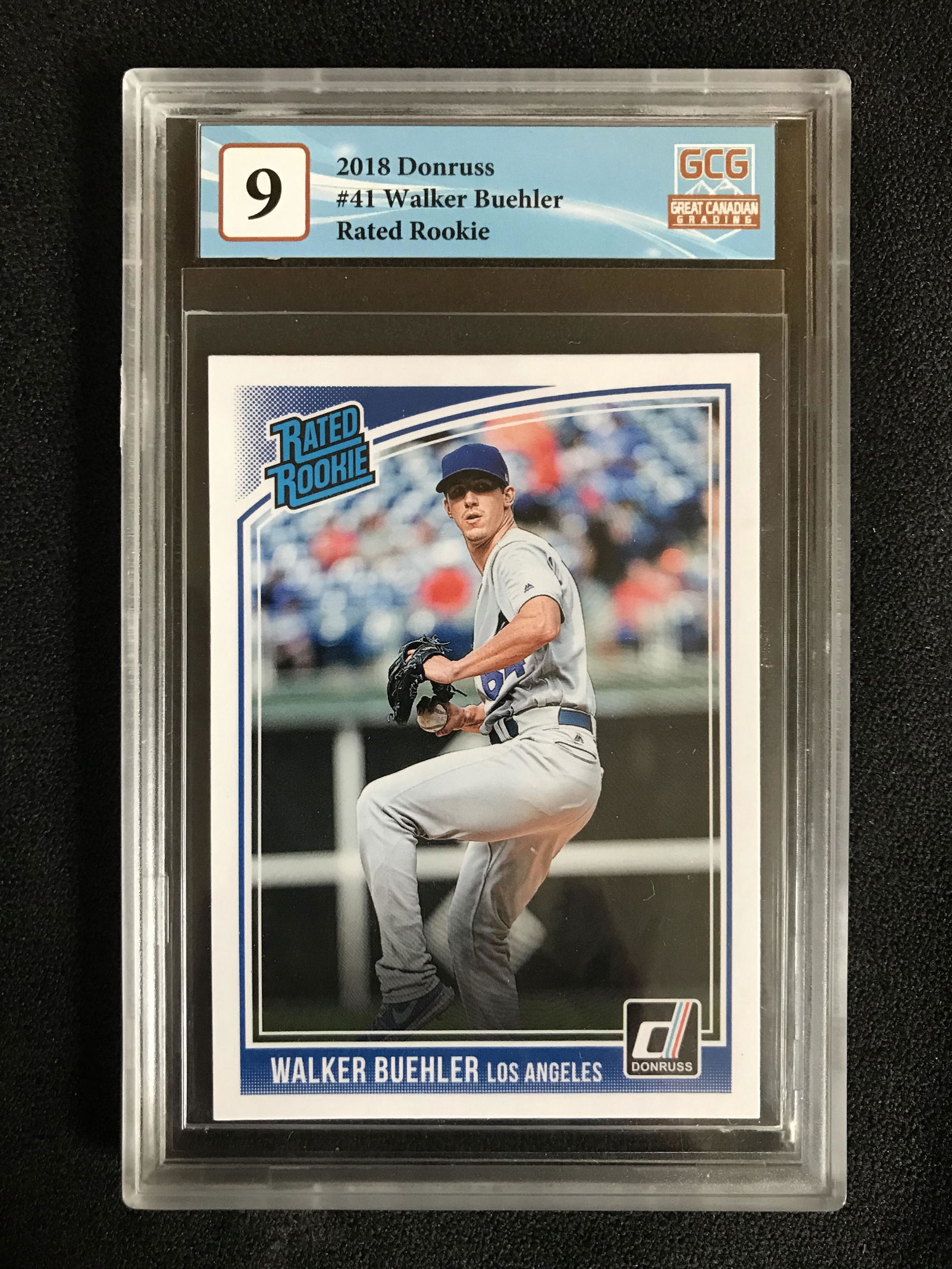 2018 DONRUSS NO.41 WALKER BUEHLER RATED ROOKIE (GCG 9) (1 of 2)