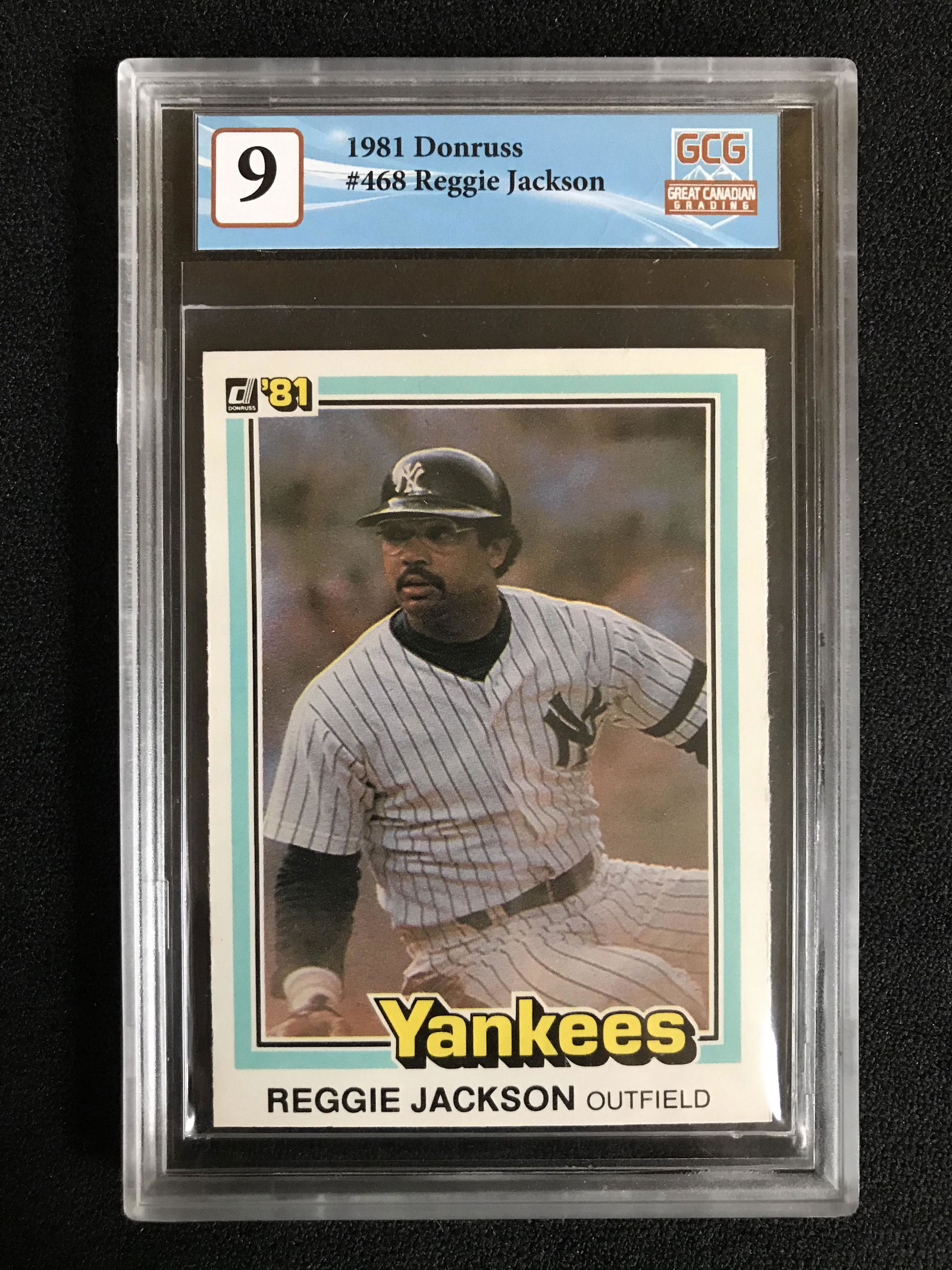 1981 DONRUSS NO.468 REGGIE JACKSON (GCG 9) (1 of 2)