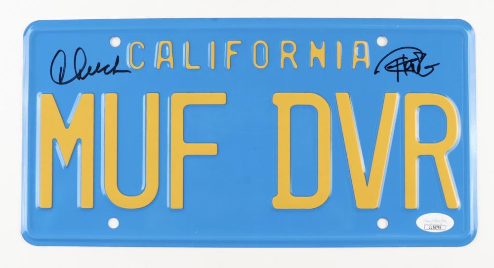 CHEECH AND CHONG SIGNED LICENSE PLATE (JSA COA) (1 of 2)