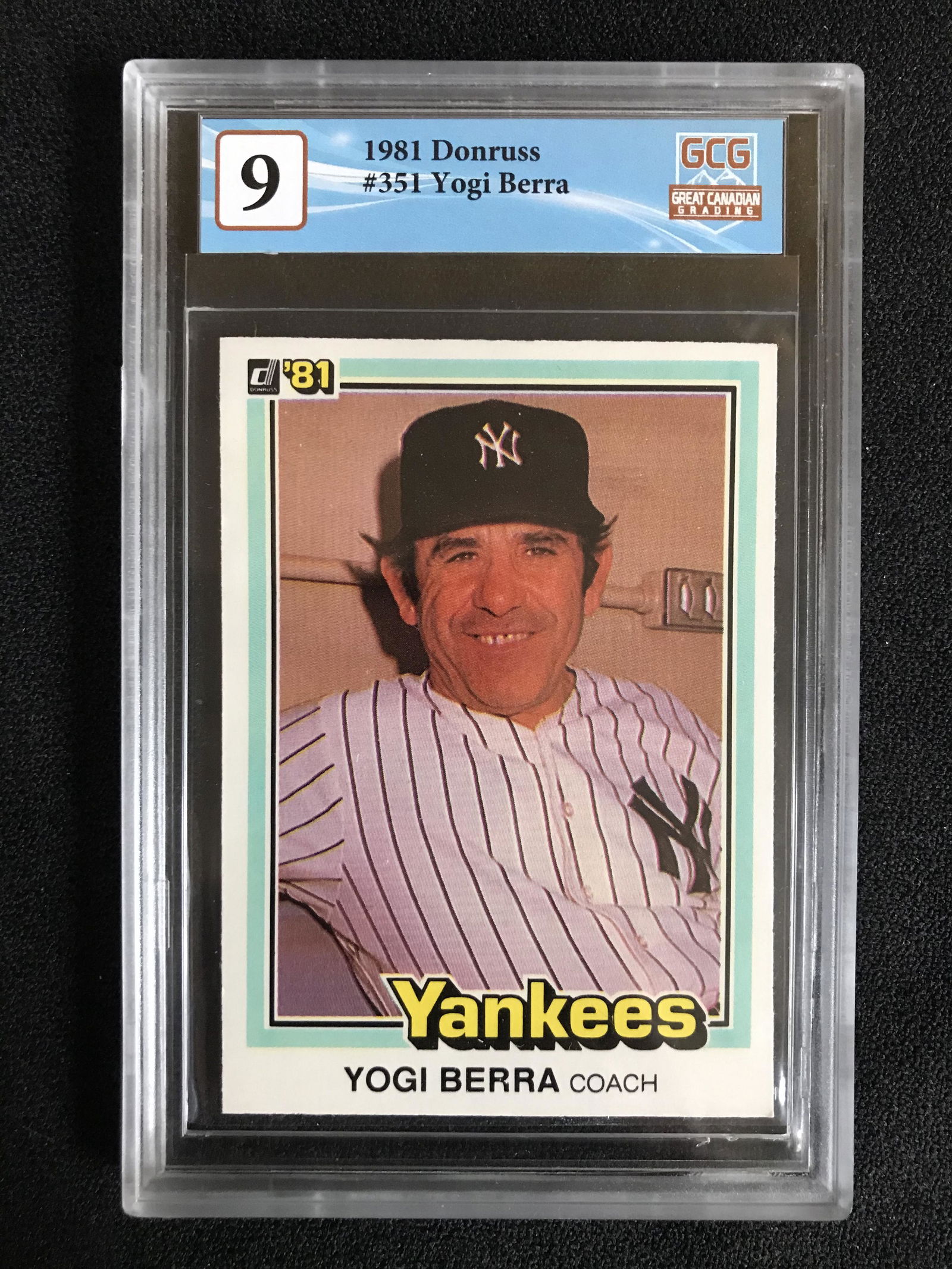 1981 DONRUSS NO.351 YOGI BERRA (GCG 9) (1 of 2)