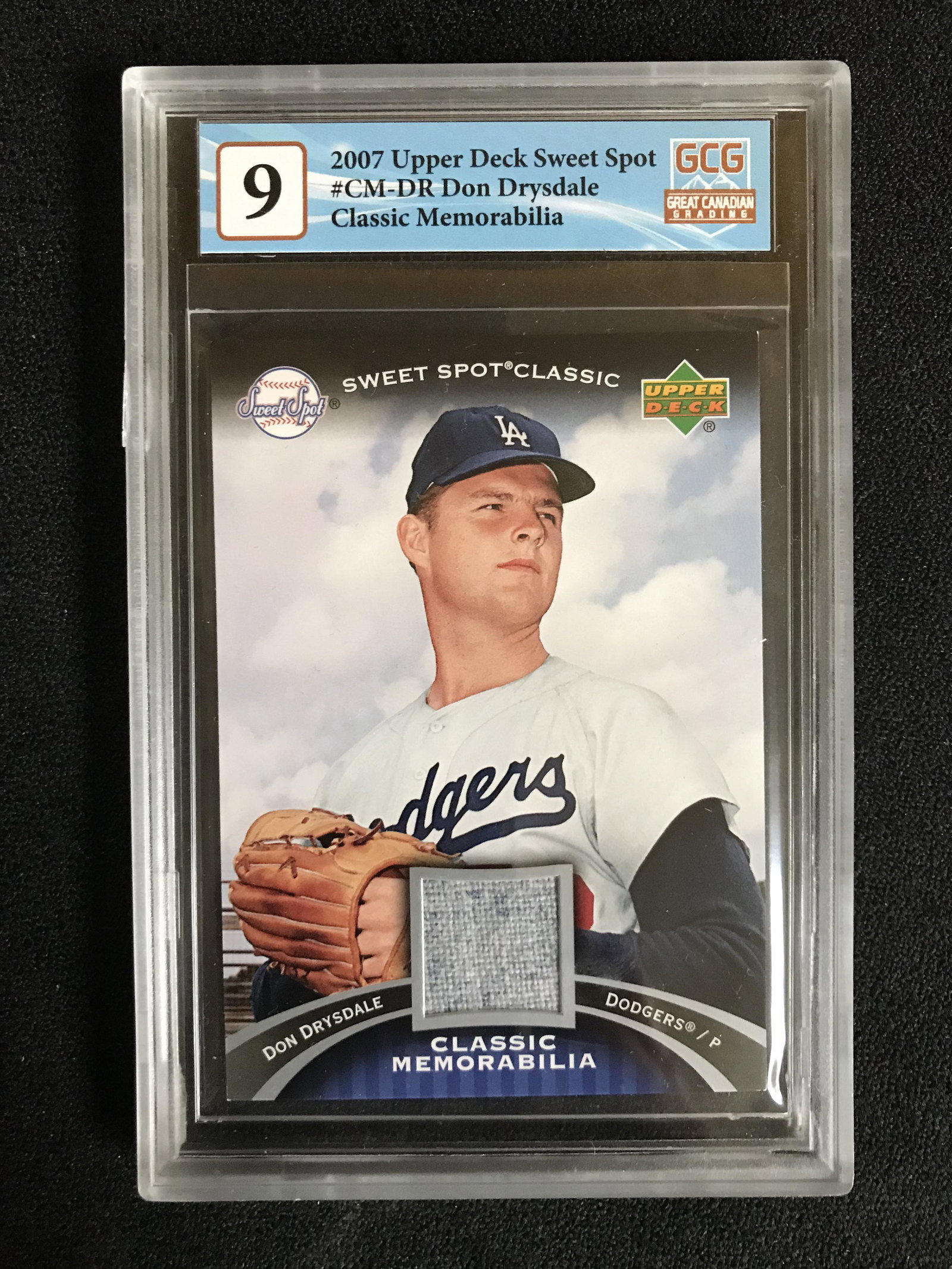 2007 UPPER DECK SWEET SPOT NO.CM-DR DON DRYSDALE CLASSIC MEMORABILIA (GCG 9): 2007 UPPER DECK SWEET SPOT NO.CM-DR DON DRYSDALE CLASSIC MEMORABILIA (GCG 9)