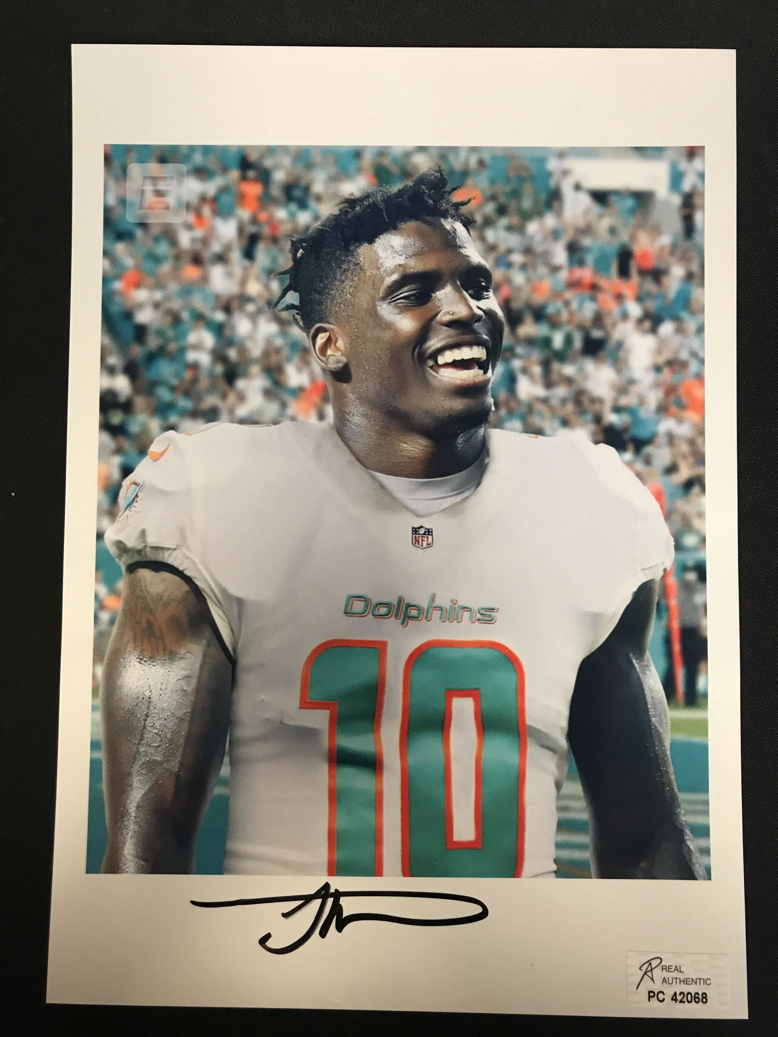 TYREEK HILL SIGNED 8X10 PHOTO (RA COA) (1 of 2)