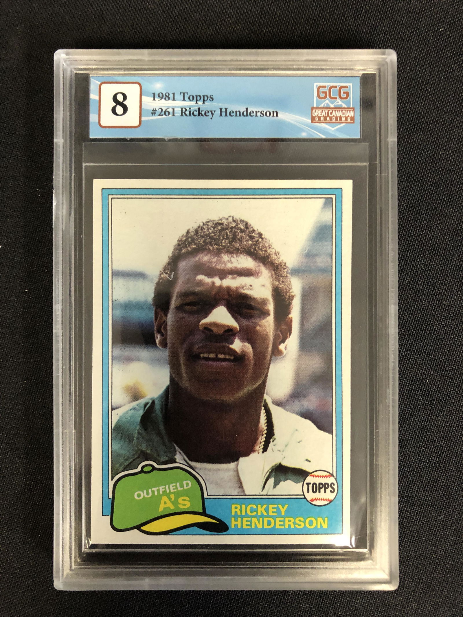 1981 TOPPS NO. 261 RICKEY HENDERSON (GCG 8) (1 of 2)